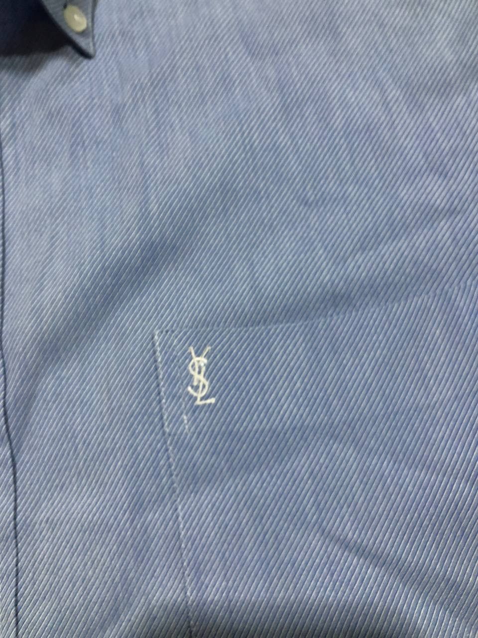 Yves Saint Laurent Yves Saint Laurent Classic Logo Button Up Cotton Shirt men’s Size US L / EU 52-54 / 3 - 13 Thumbnail