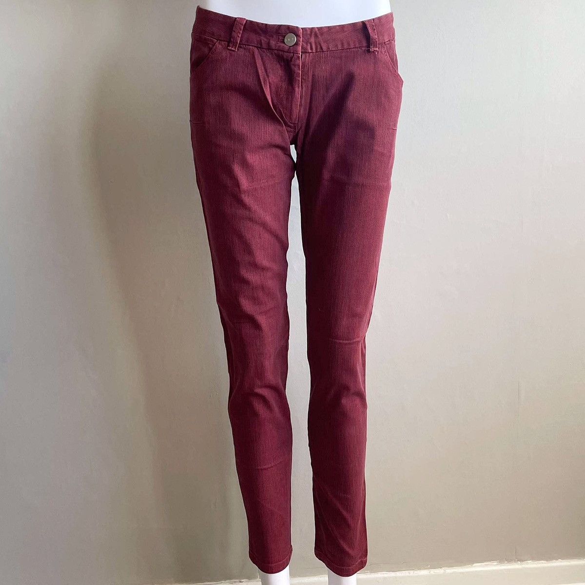 Iro Iro Red Skinny Jeans Size 27" / US 4 / IT 40 - 1 Thumbnail