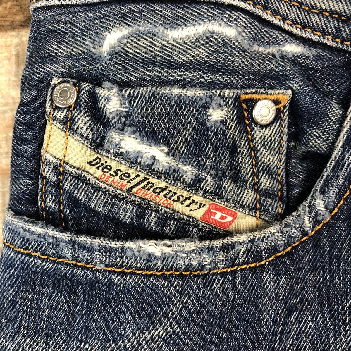 Diesel DLL Diesel Larkee Blue Distressed Denim Pants #C082 Size US 30 / EU 46 - 12 Thumbnail