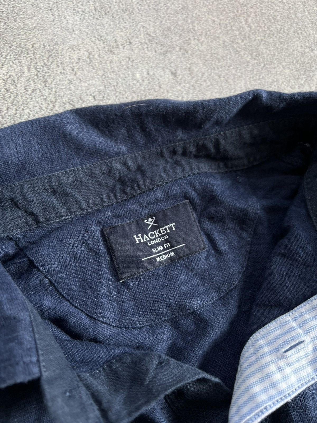 Hackett Hackett Blue Long Sleeve Polo Shirt Mens Sz M Slim Fit Retro Size US M / EU 48-50 / 2 - 6 Thumbnail