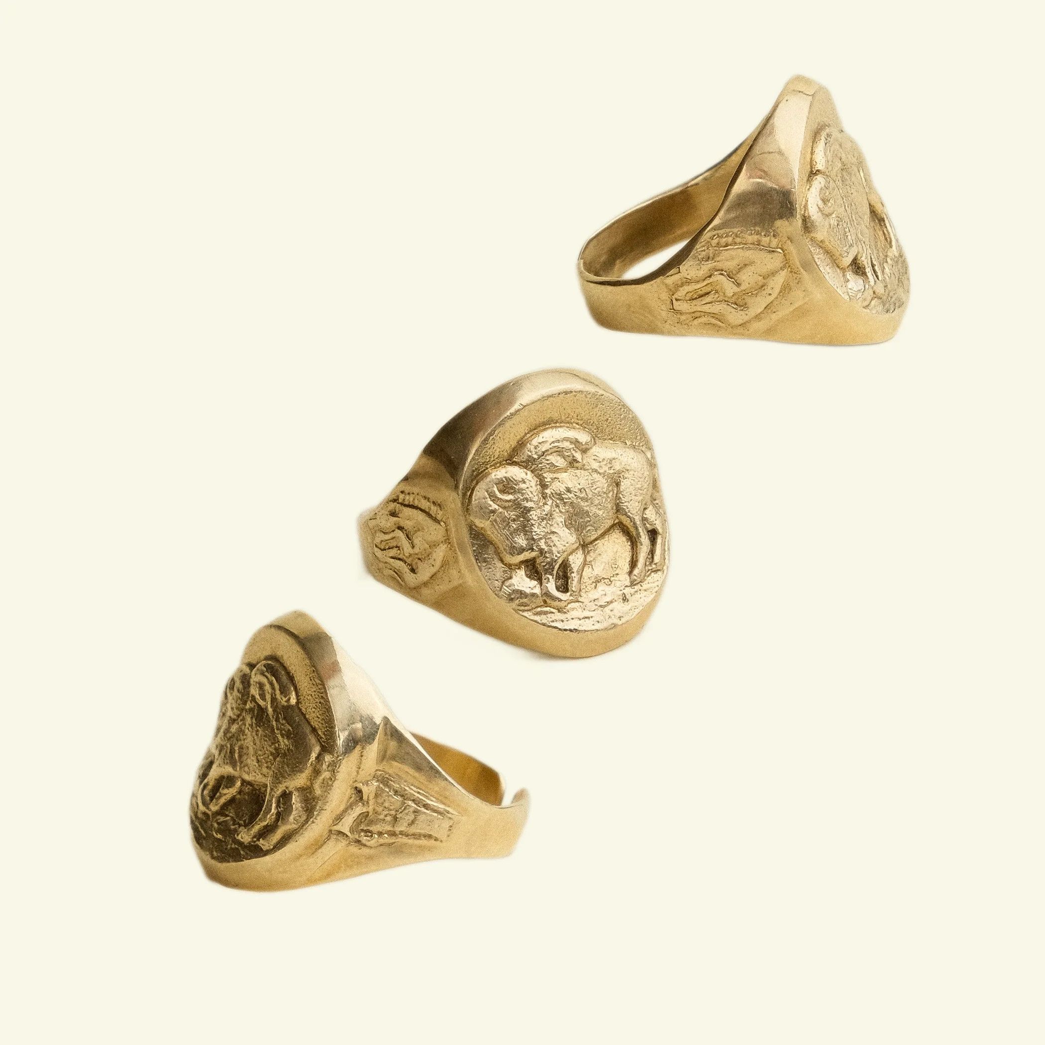 Vintage William Ellery - Bison Ring Size ONE SIZE - 1 Thumbnail