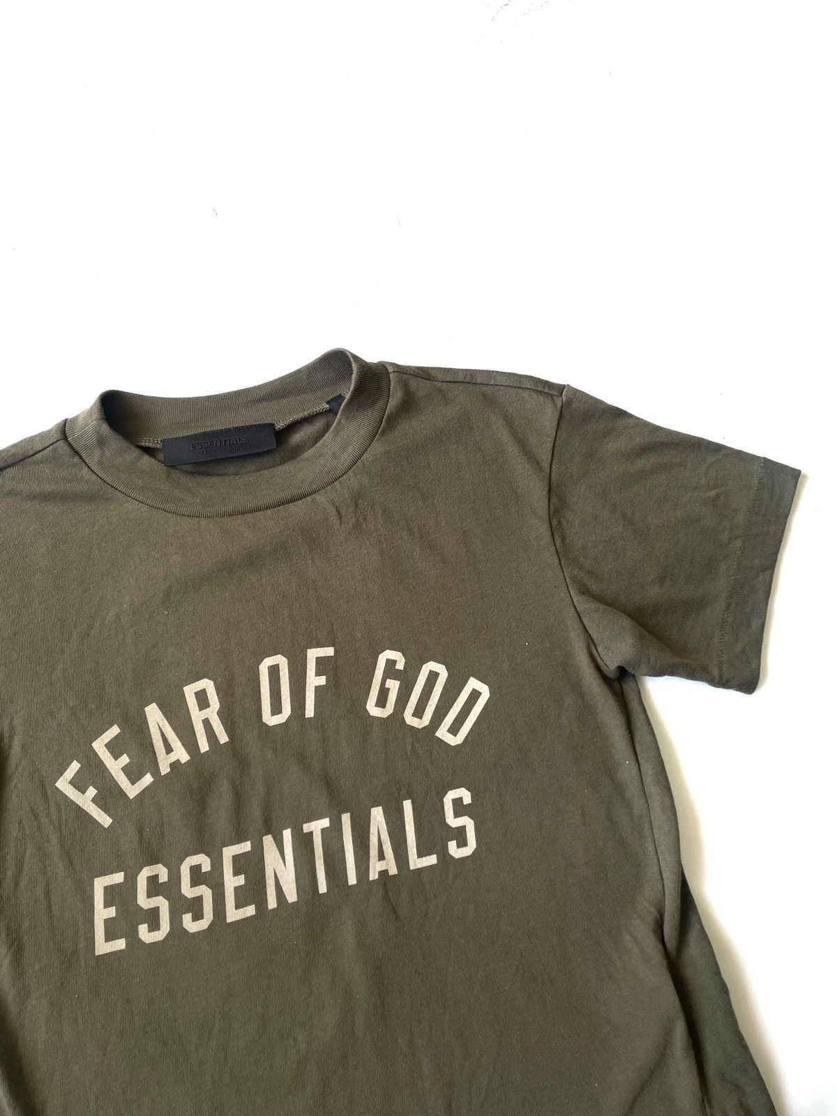 Fear of God Essentials Fear Of God Olive Women T-Shirt Big Logo Size S Size S / US 4 / IT 40 - 3 Thumbnail