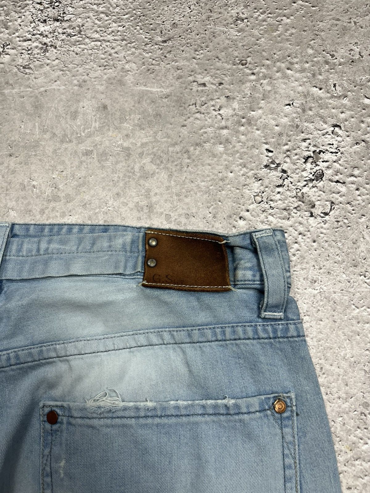 G-Star G-Star RAW Baggy Light Wash Distressed Jeans Men’s Size US 36 / EU 52 - 9 Thumbnail