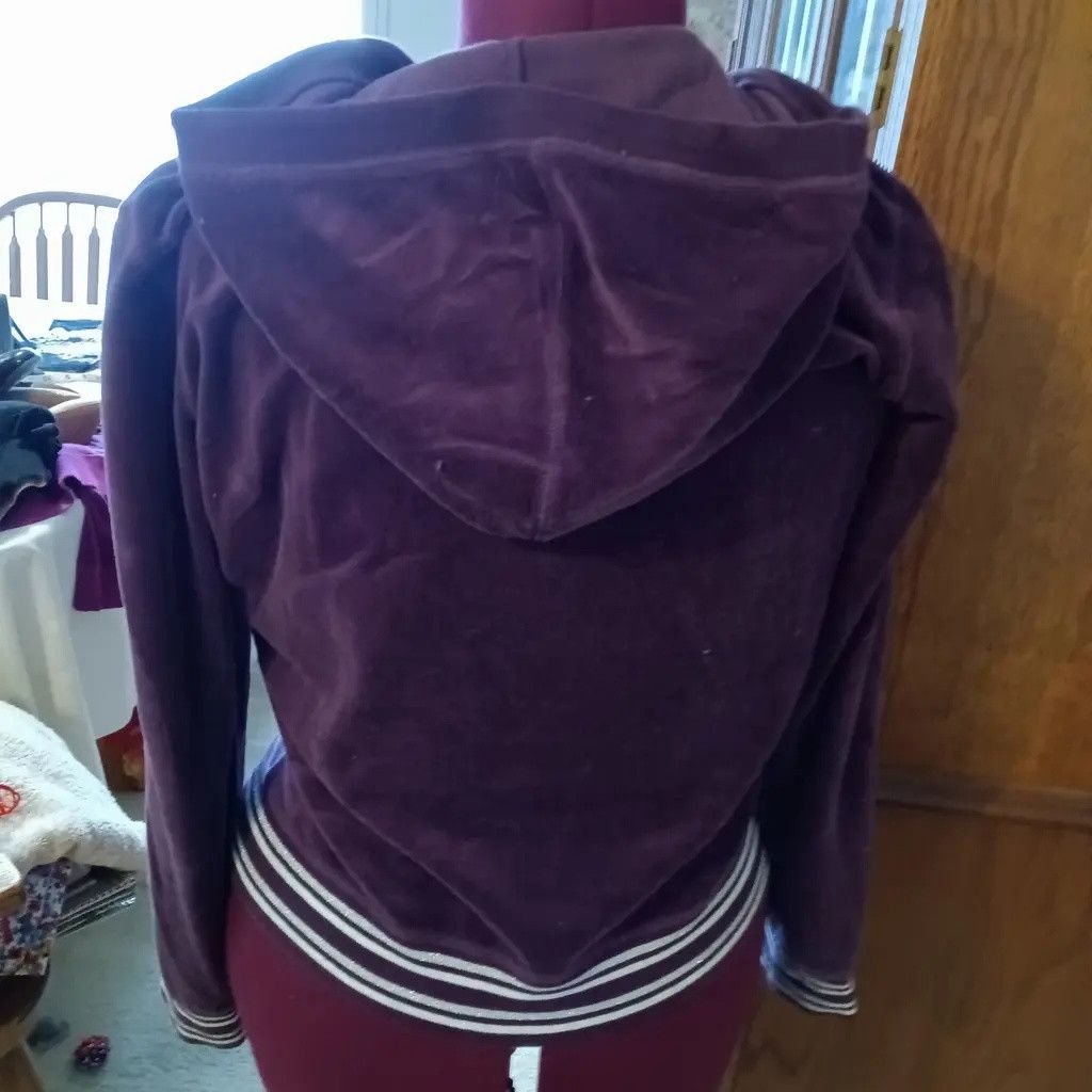 Victoria's Secret Vintage Y2K Victoria’s Secret Velour Zip Hoodie Size L / US 10 / IT 46 - 3 Thumbnail