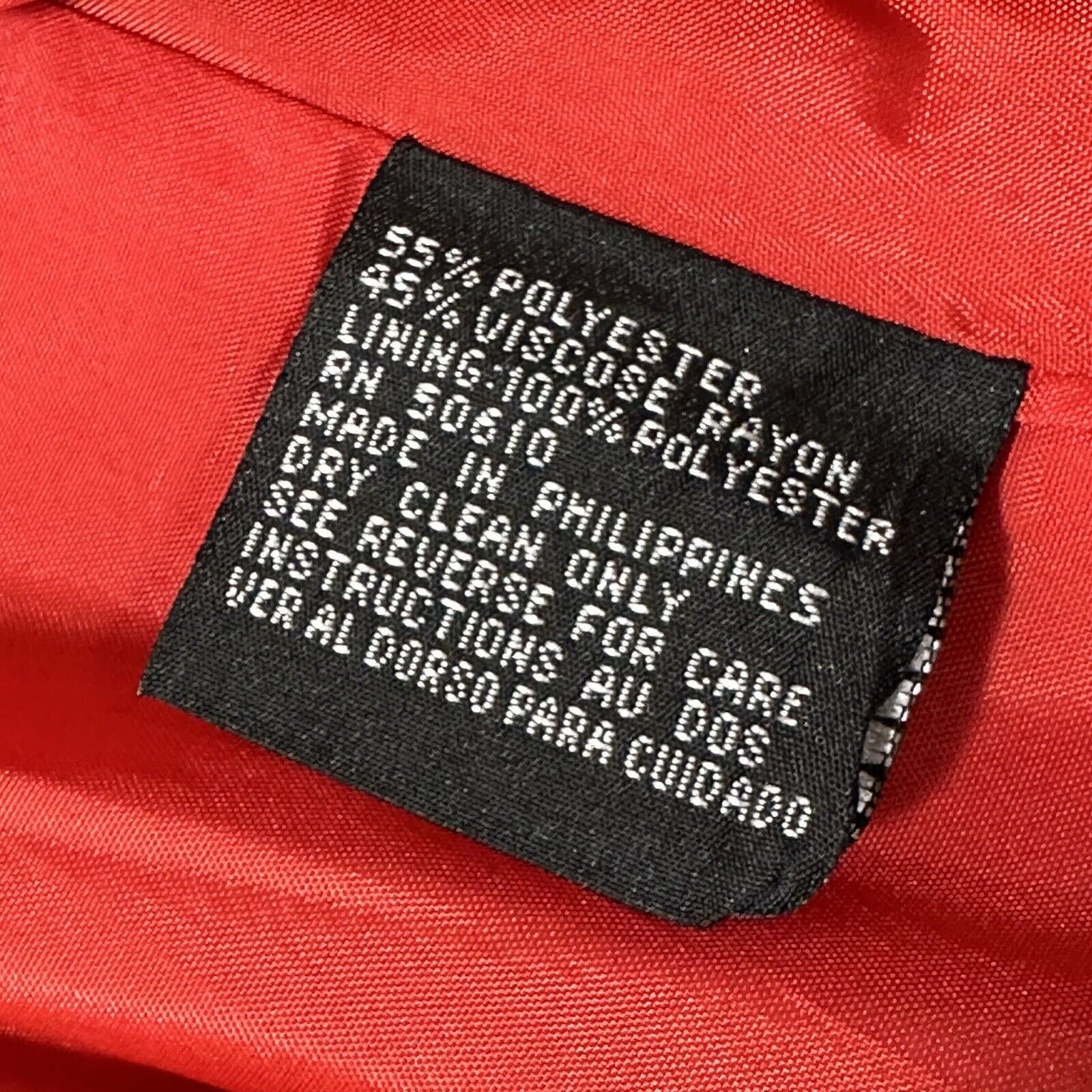 Other Kasper For A.S.L. 14 Blazer Jacket Red Button Front Coat Size XL / US 12-14 / IT 48-50 - 4 Thumbnail