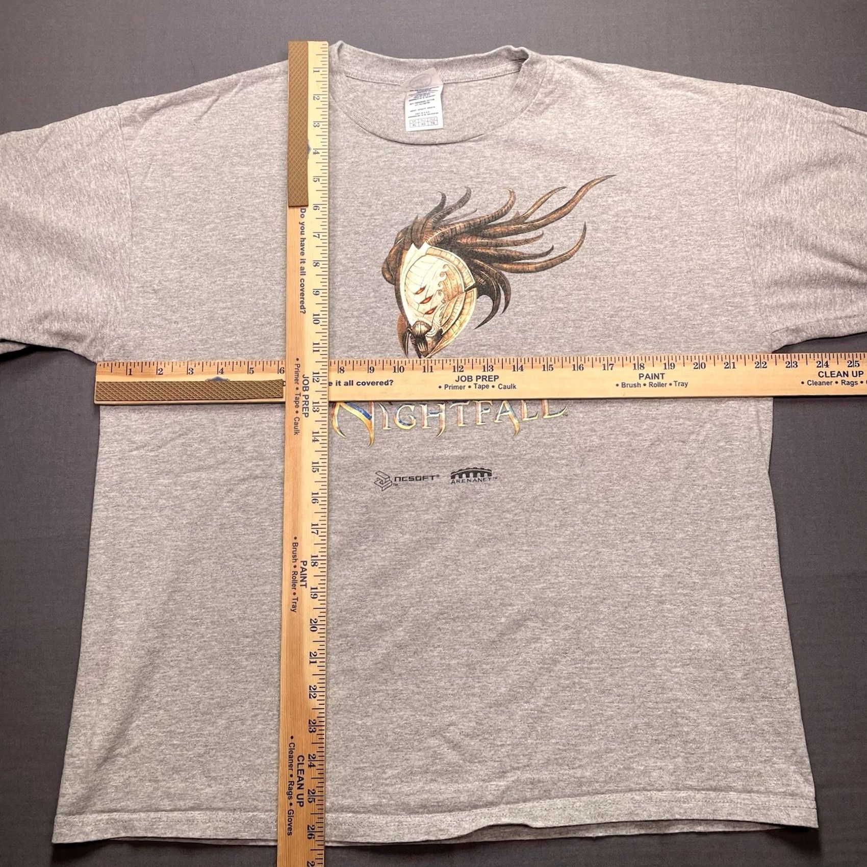 Delta VINTAGE Delta Pro Weight GUILD WARS Shirt XL Mens Gray Nightfall PC Game Promo Logo Short Sleeve Crew Neck T-Shirt Size US XL / EU 56 / 4 - 4 Thumbnail