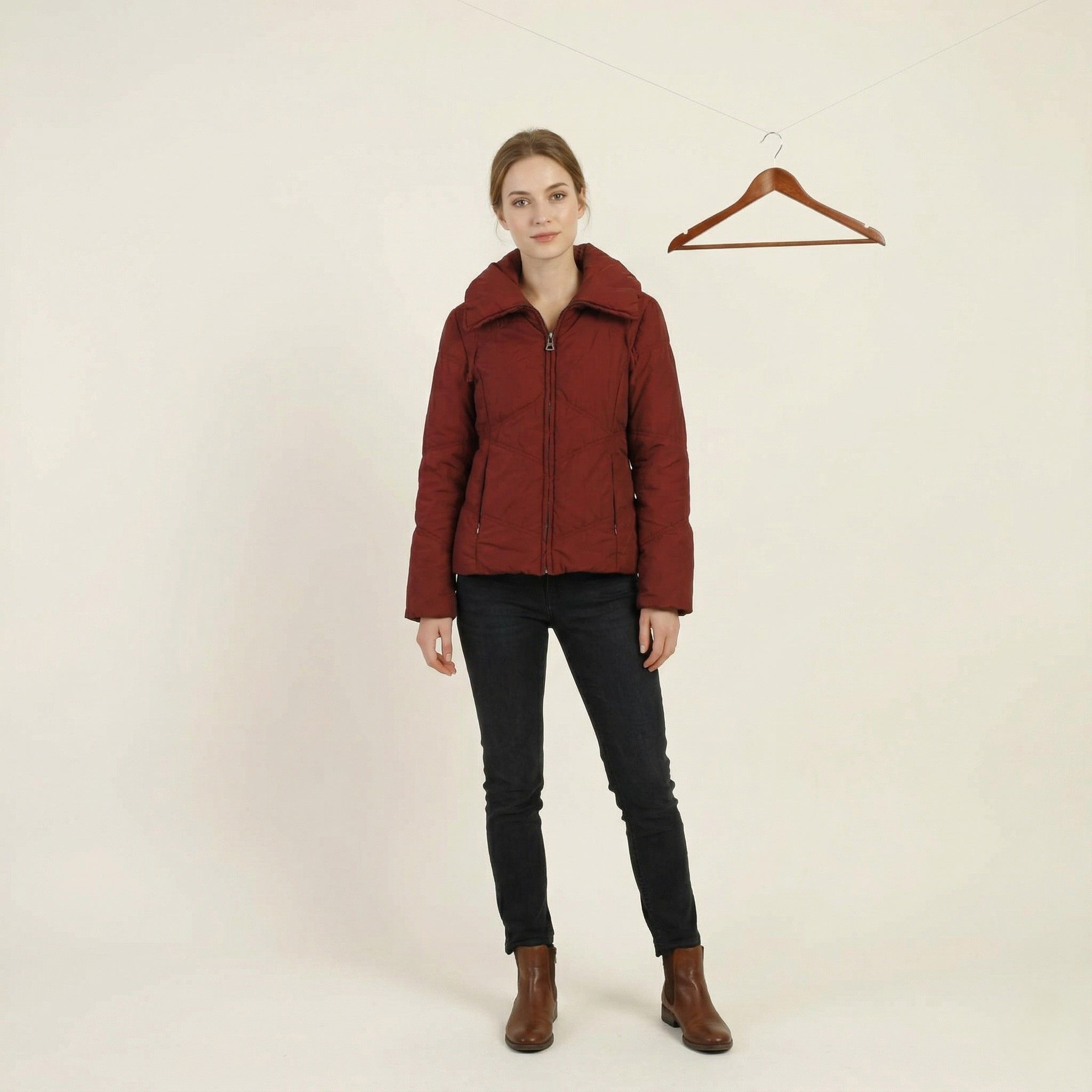 Vintage Silvian Heach Women S Jacket Burgundy 2838 Size S / US 4 / IT 40 - 1 Thumbnail