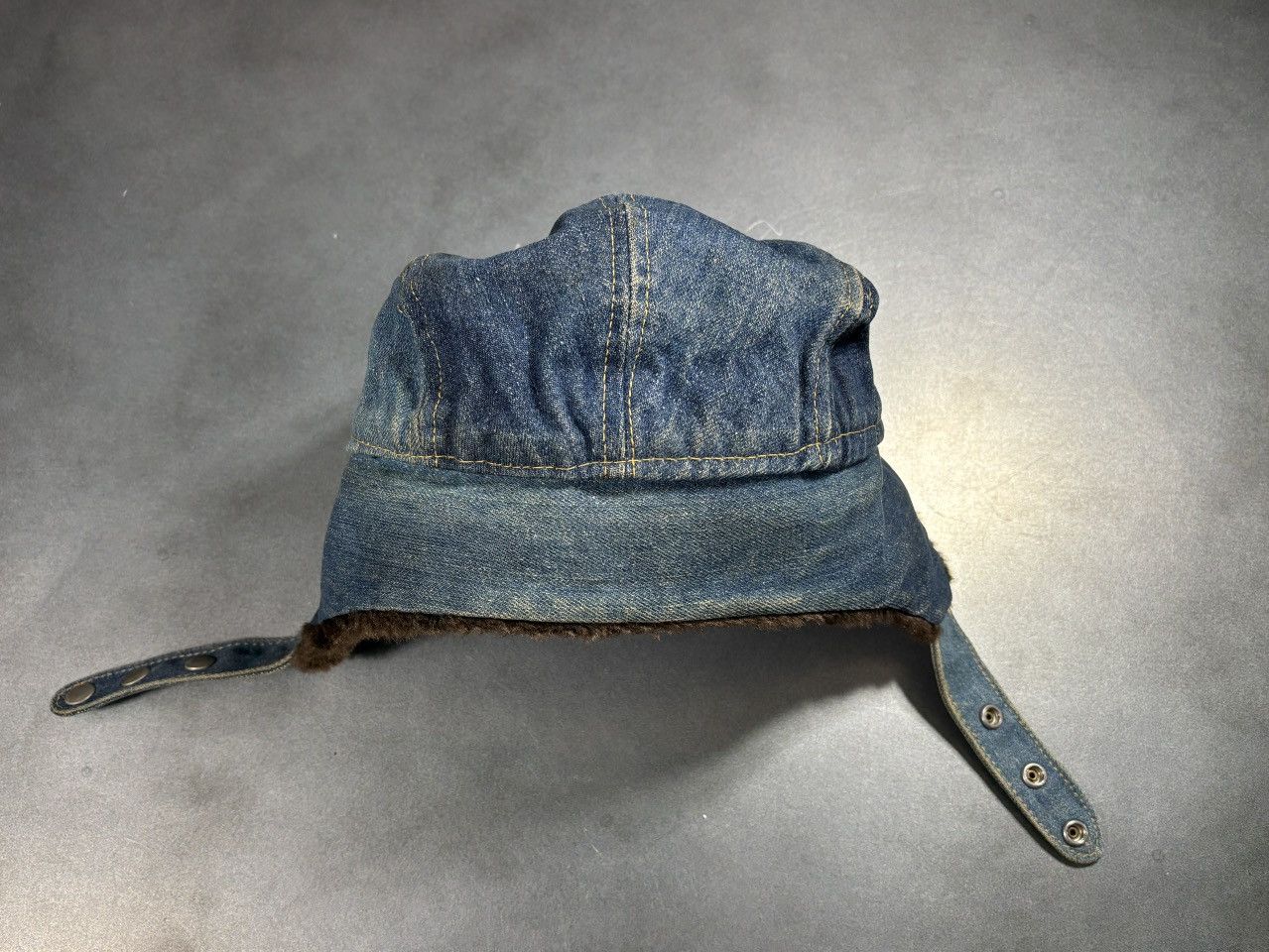 Levi's Vintage Levi's Orange Tab Hat Denim Ushanka Trapper 70s 80s Size ONE SIZE - 22 Thumbnail