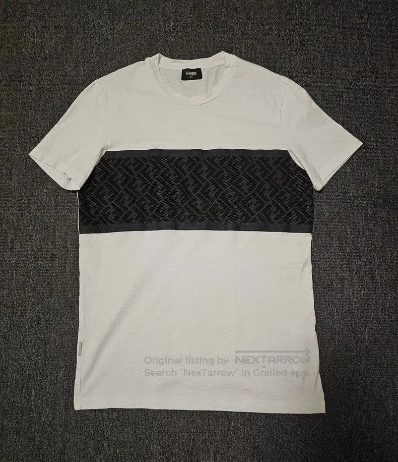 Fendi Fendi White Short Sleeve Logo T. Size US S / EU 44-46 / 1 - 1 Thumbnail