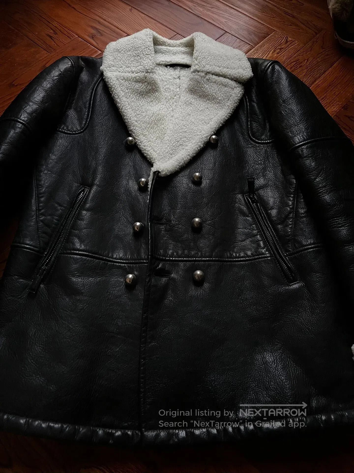 Dsquared2 Dsquared2 Men's Leather Fur Hunting Jacket. Size US M / EU 48-50 / 2 - 2 Thumbnail