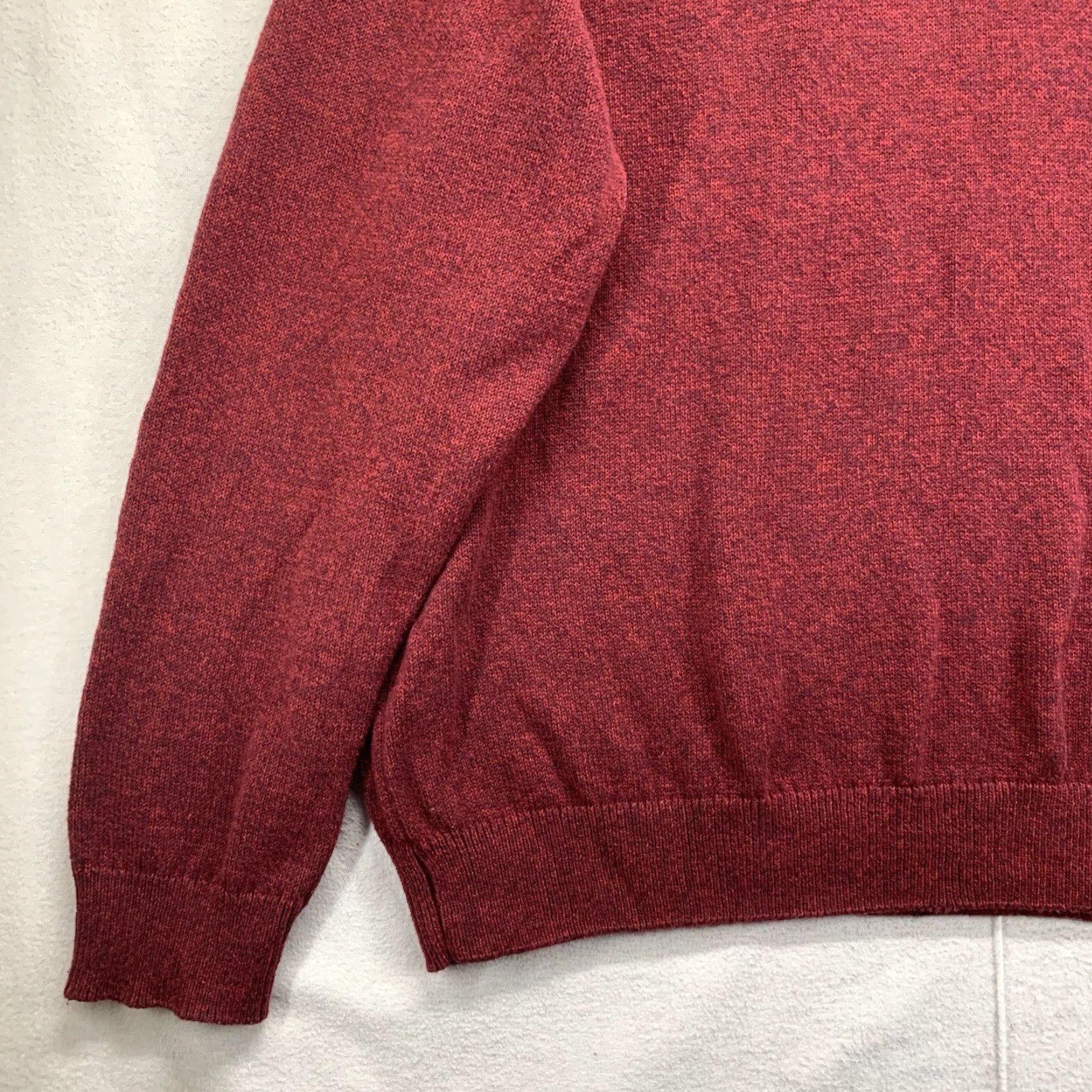 Chaps VINTAGE Ralph Lauren Chaps Men's Sweater Pullover Cable Knit 2XL Long Sleeve Crew Neck Red Wool Fall Winter Casual Size US XXL / EU 58 / 5 - 7 Thumbnail