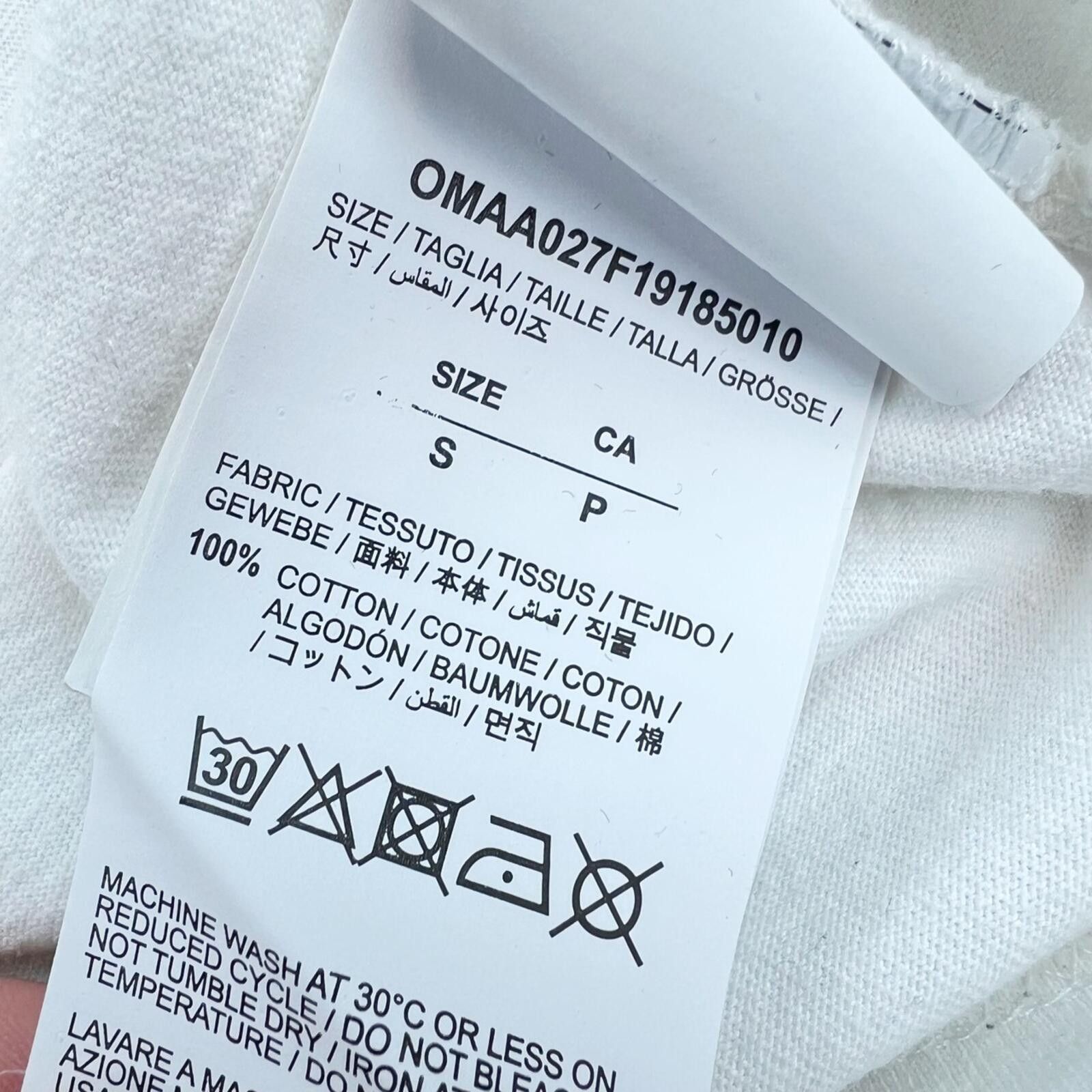 Off-White Off-White Yellow Acrylic Arrows White T Shirt Size US S / EU 44-46 / 1 - 5 Thumbnail