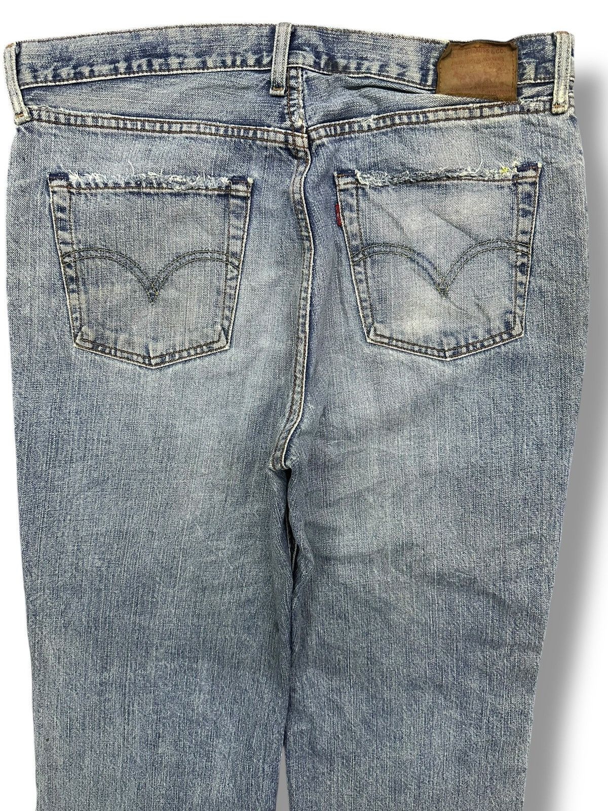 Levi's Vintage Levi’s 502 Distressed Straight Fit Denim Faded Wash Size US 36 / EU 52 - 4 Thumbnail