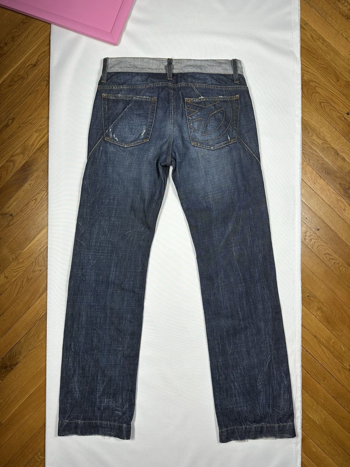Moschino Moschino Denims Jeans Pants Denim Vintage Logo Distressed Size US 34 / EU 50 - 19 Thumbnail