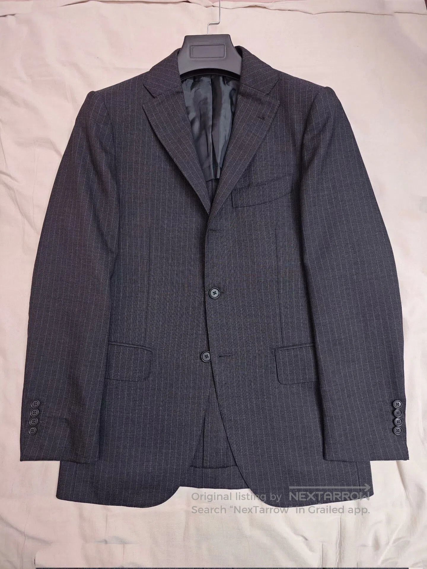 Ring Jacket Japanese Wool Blend Striped Suit Jacket. Size US S / EU 44-46 / 1 - 1 Thumbnail