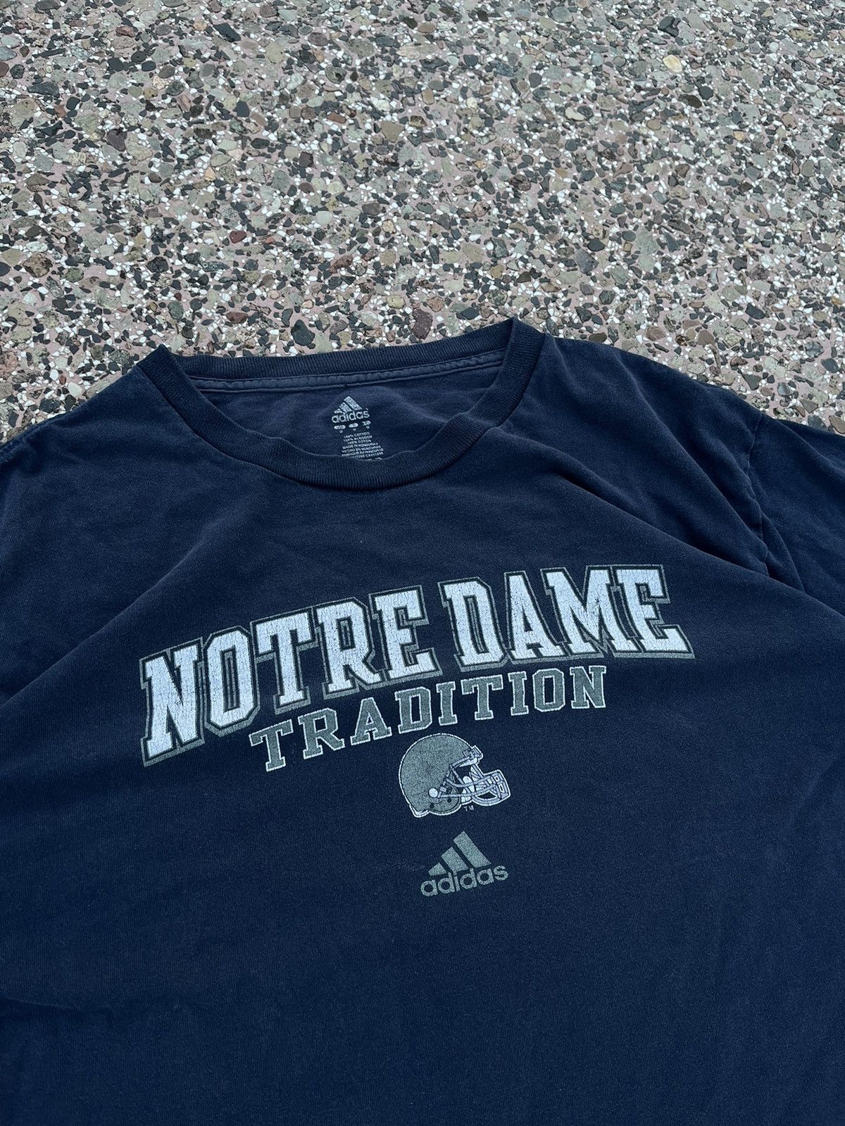 Adidas × Vintage Vintage adidas navy tee football notre dame tradition Size US M / EU 48-50 / 2 - 3 Thumbnail