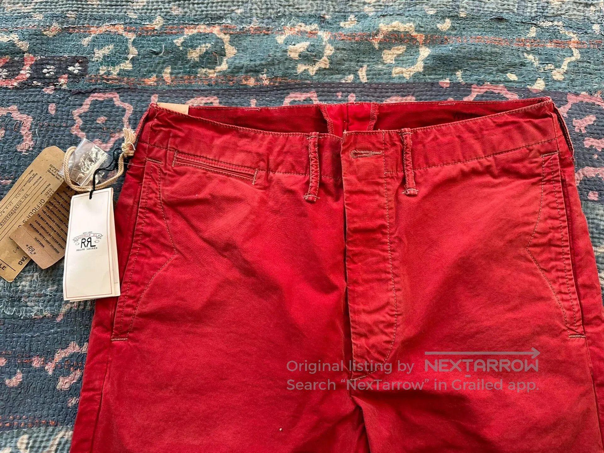 RRL Ralph Lauren RRL Vintage Red Casual Pants. Size US 32 / EU 48 - 4 Thumbnail