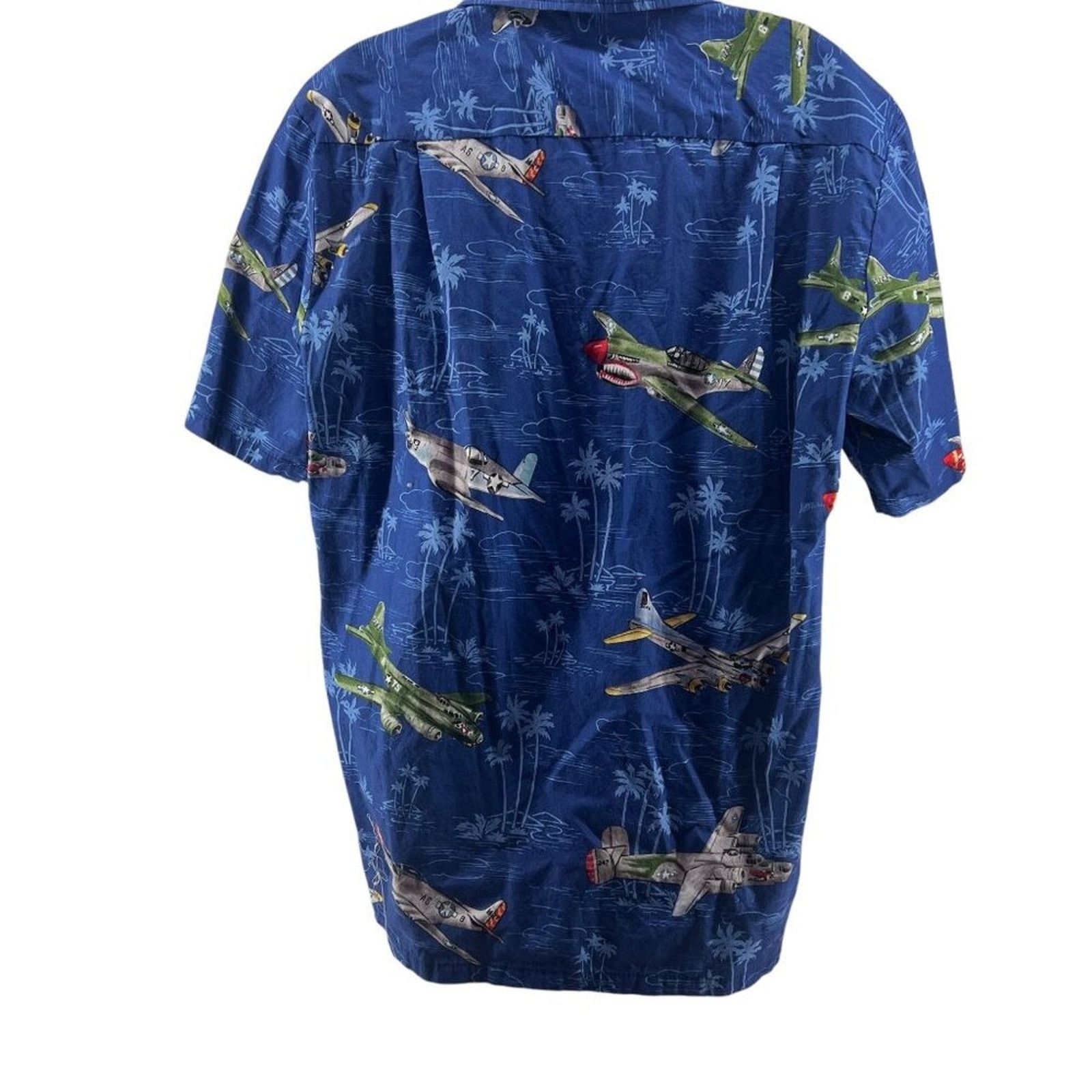 Vintage Kalaheo RJC Hawaiian Shirt Bombers B52s Fighter Planes L Size US L / EU 52-54 / 3 - 7 Thumbnail