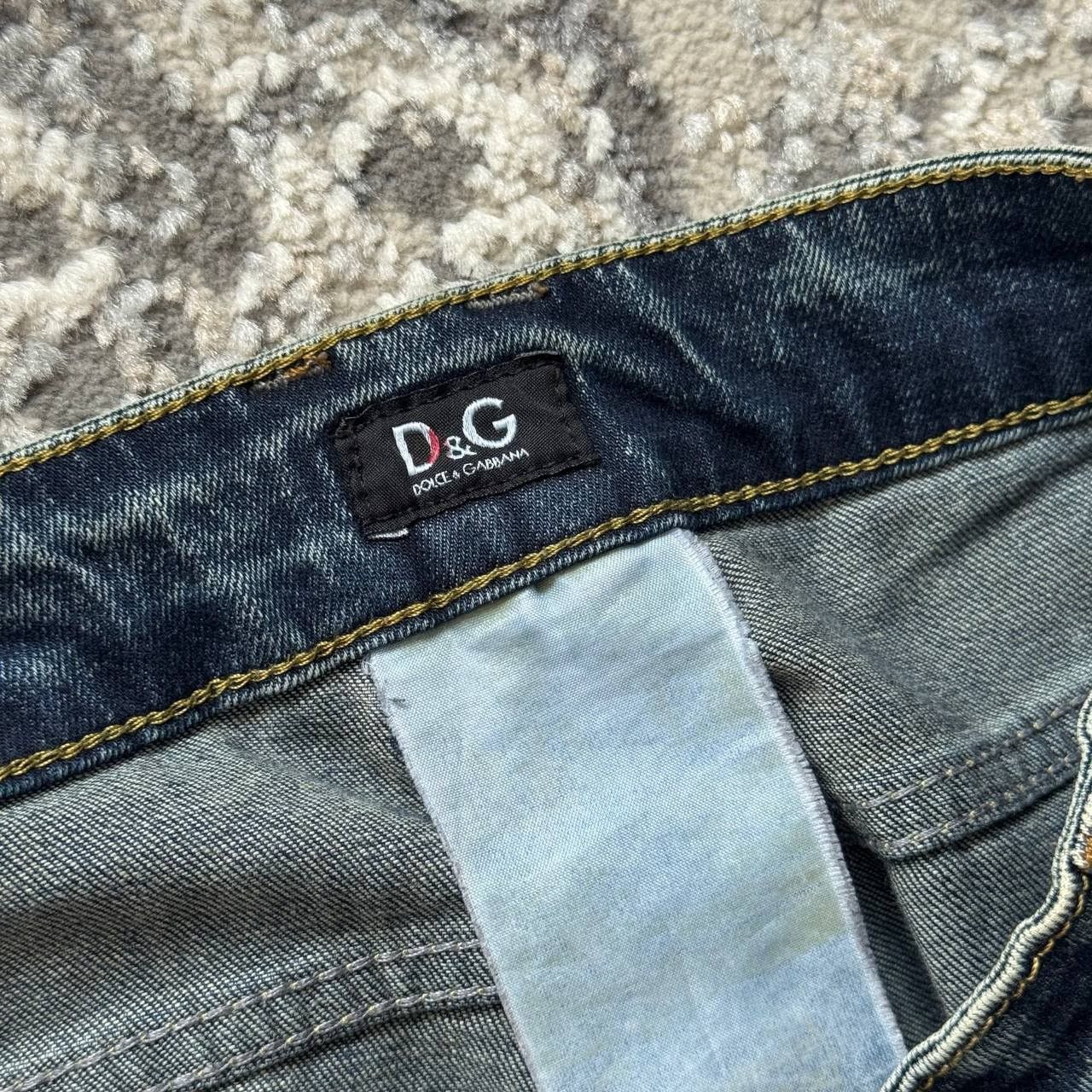 Dolce & Gabbana Dolce Gabbana Vintage Washed Stretch Retro Glam Denim Jeans Size 26" / US 2 / IT 38 - 6 Thumbnail