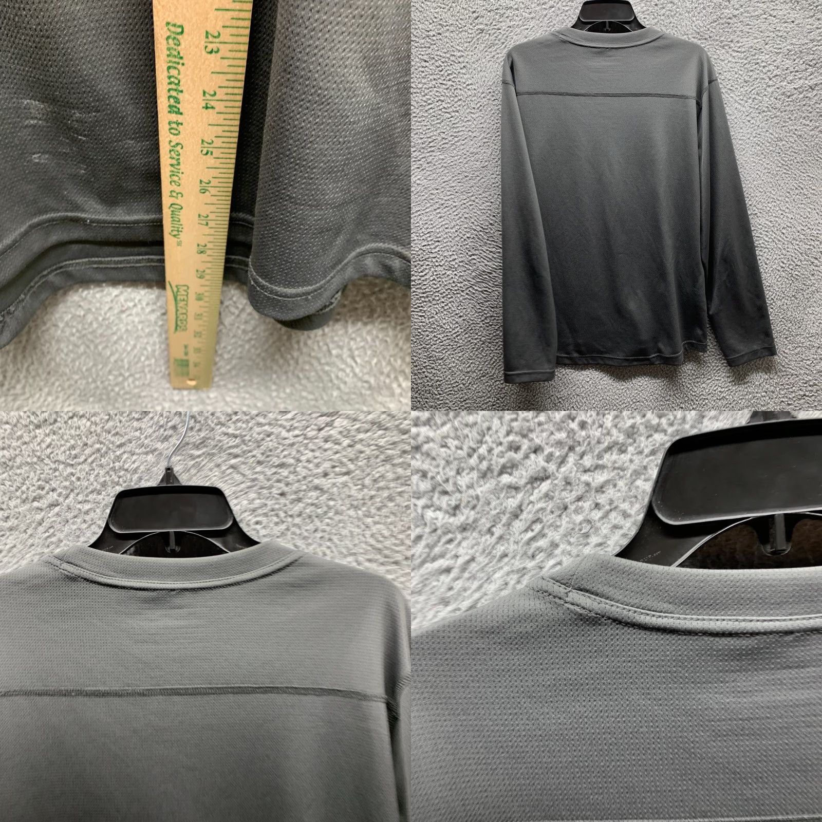 Eddie Bauer Eddie Bauer Shirt Mens Large Gray Polyester Crew Neck Tee Long Sleeve T-Shirt 80s 90s Size US L / EU 52-54 / 3 - 9 Thumbnail