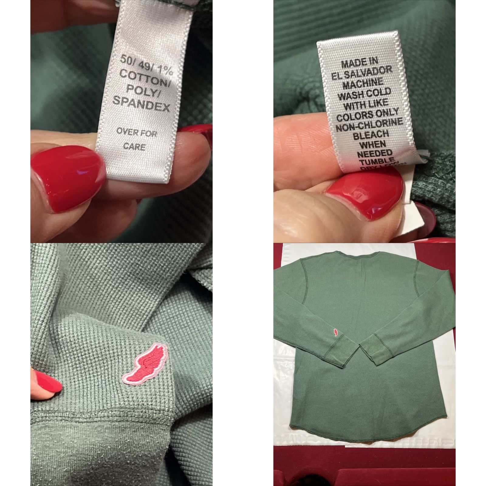 Vintage Army West Point GREEN THERMAL waffle Knit Shirt Long Sleeves Men’s Size Medium Size US M / EU 48-50 / 2 - 9 Thumbnail