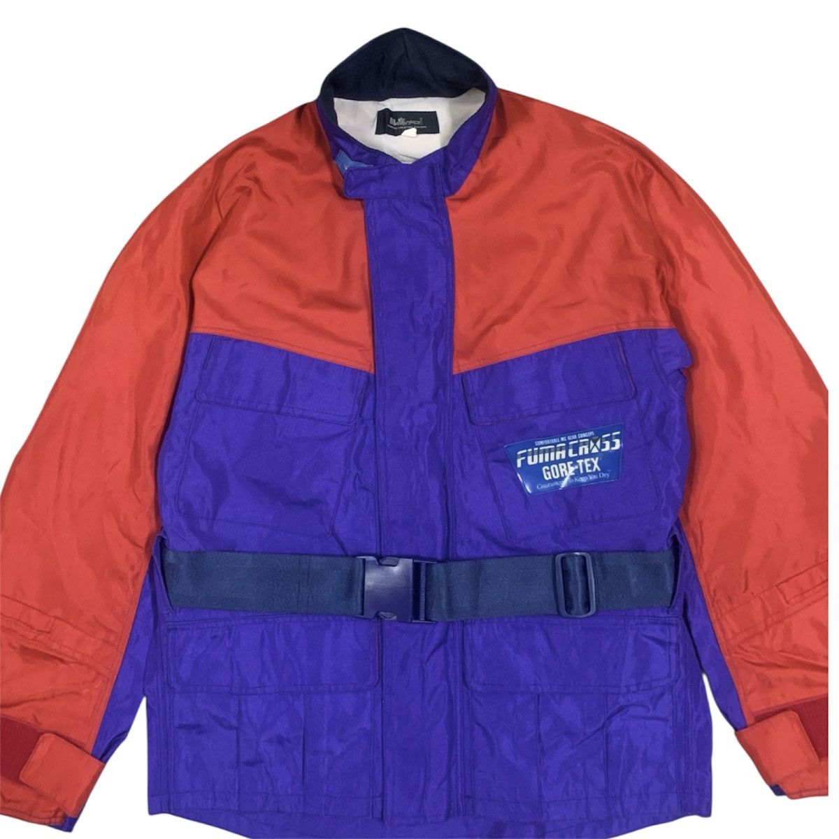Japanese Brand Vtg Fuma Cross Goretex Motocross Belted Jacket Size US M / EU 48-50 / 2 - 2 Thumbnail