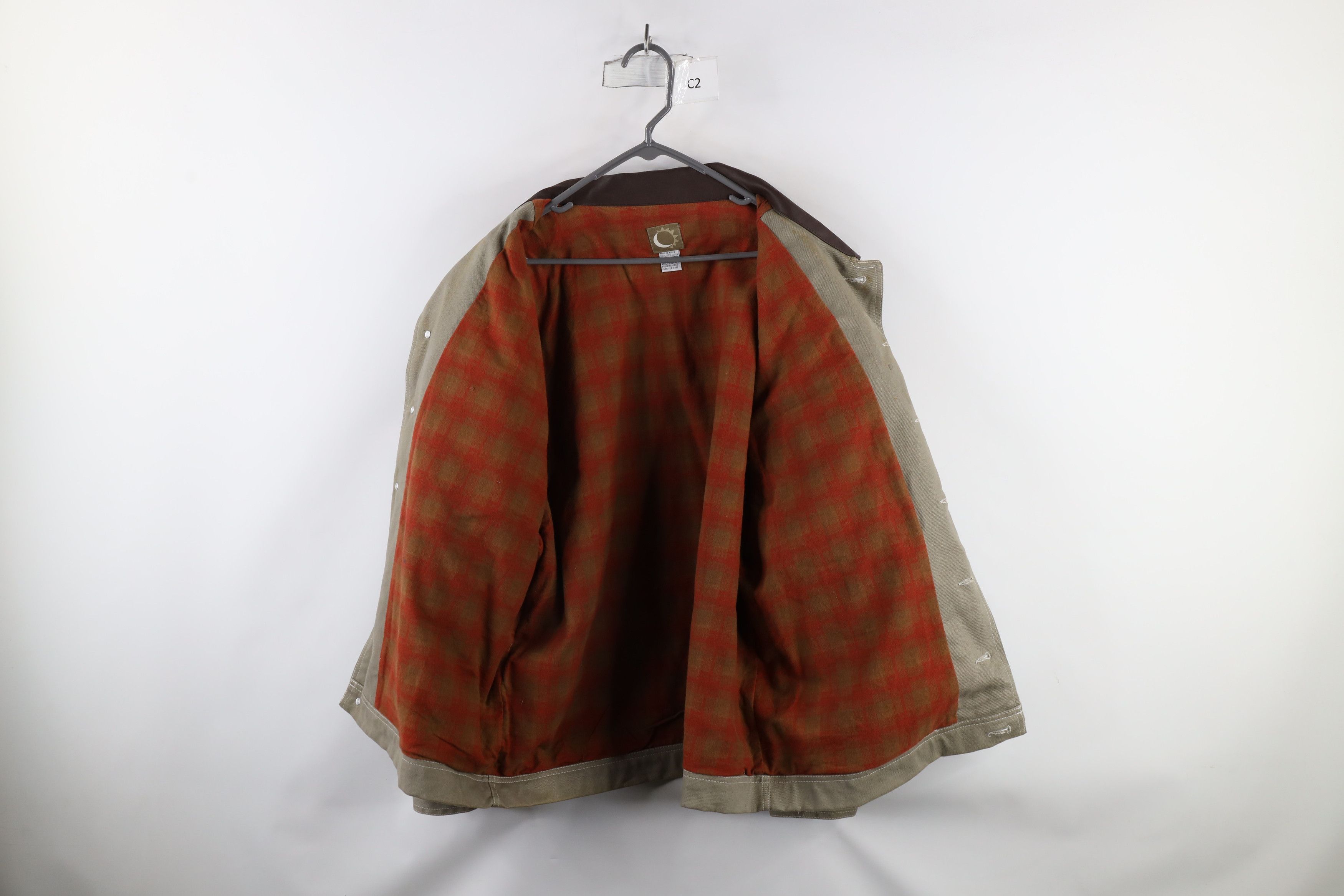 Marlboro × Vintage Vintage 90s Marlboro Leather Collar Lined Trucker Jacket Size US XL / EU 56 / 4 - 14 Thumbnail