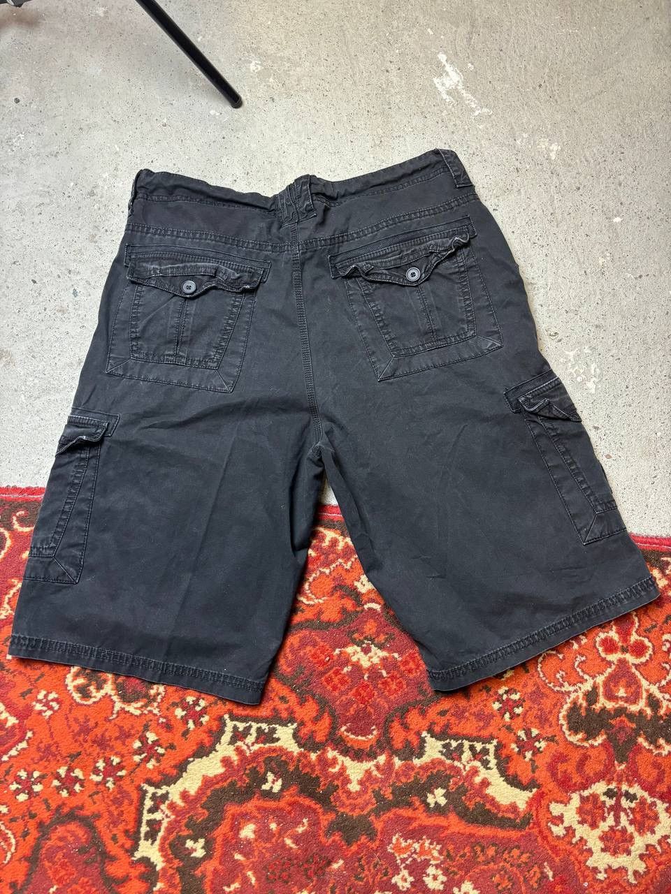 Japanese Brand × Vintage Vintage Y2K On Fire Military Style Cargo Baggy Shorts Size US 32 / EU 48 - 9 Thumbnail