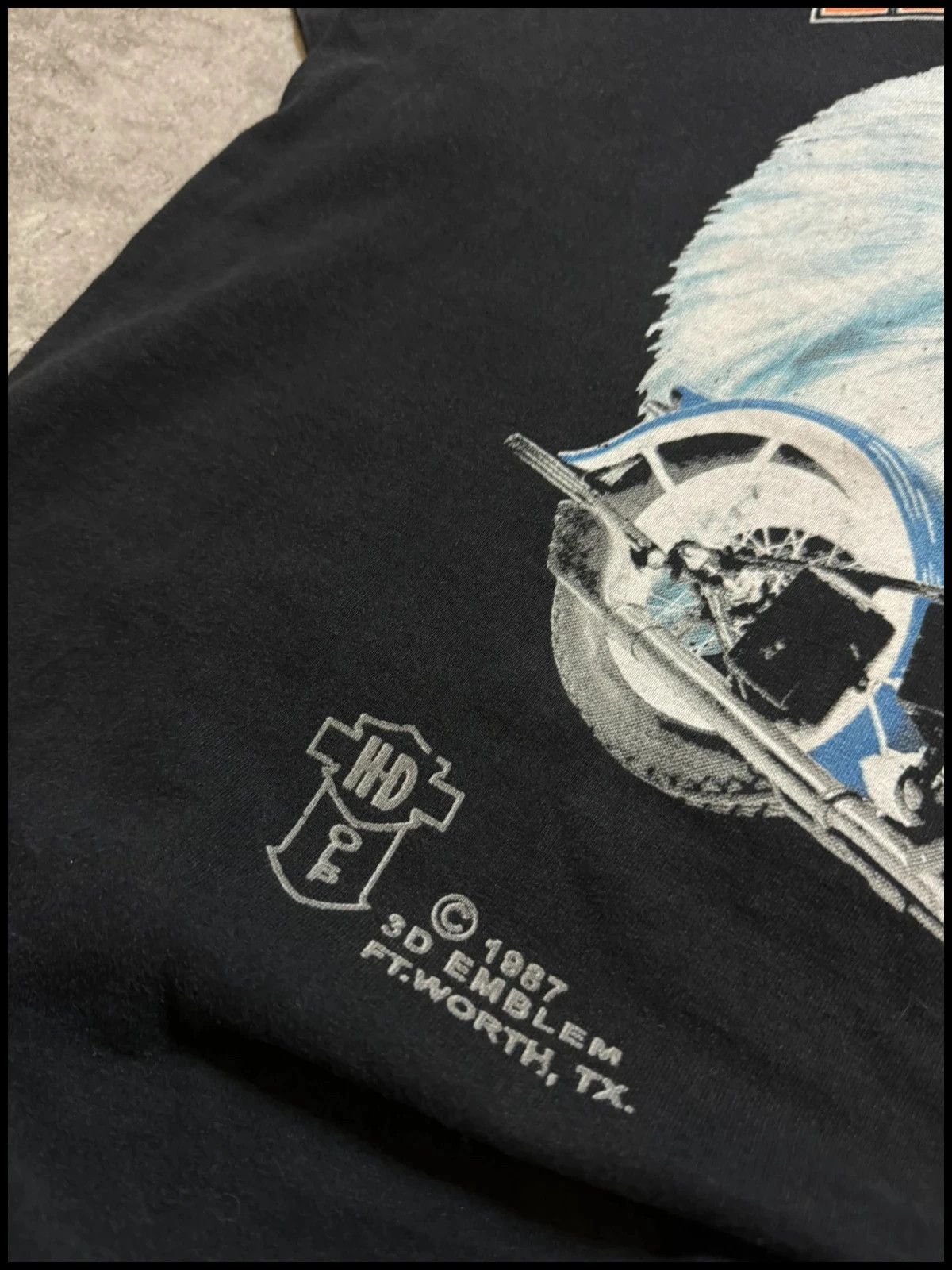 Harley Davidson 1987 vintage moto T-shirt