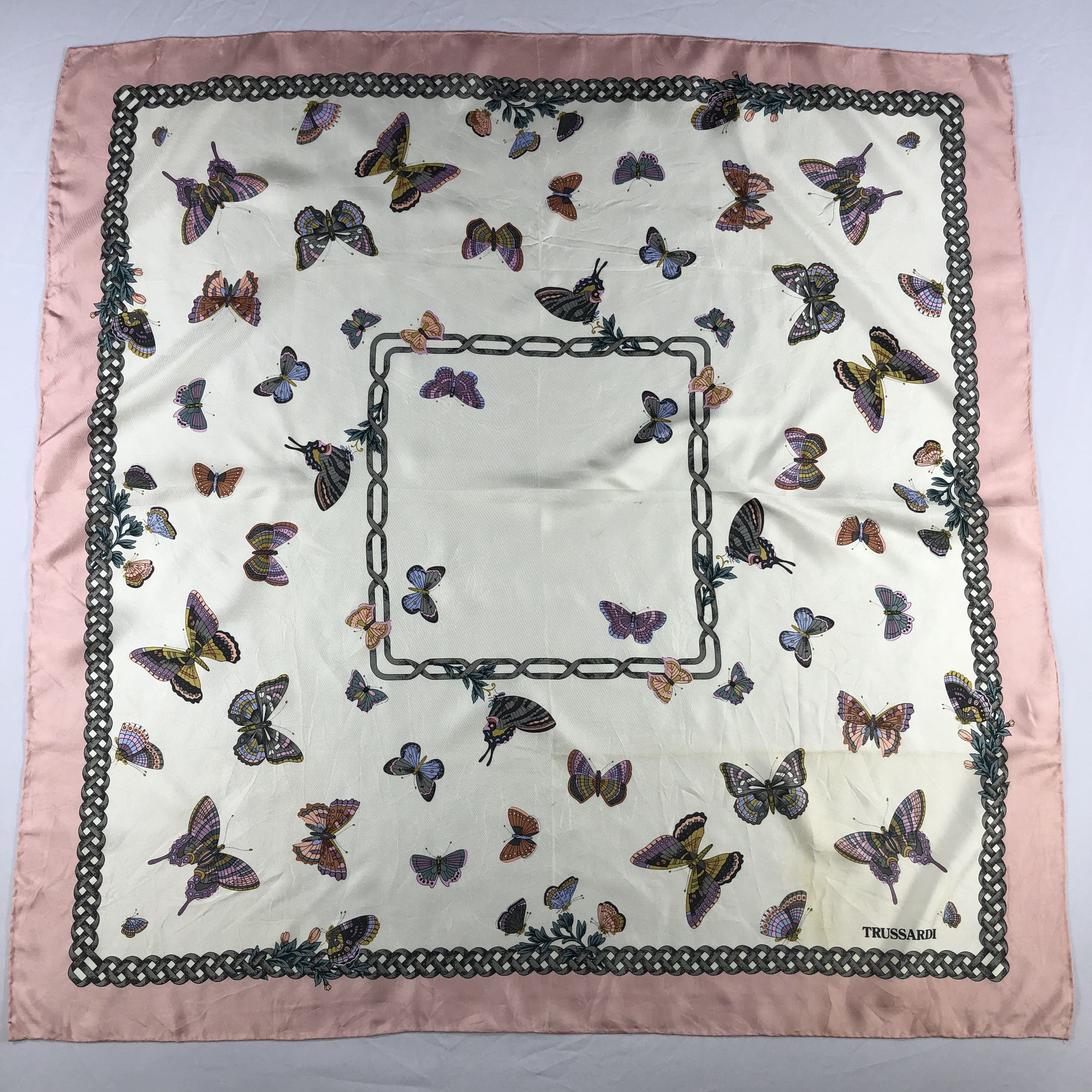Trussardi Vintage Trussardi Silk Scarf Size ONE SIZE - 2 Thumbnail