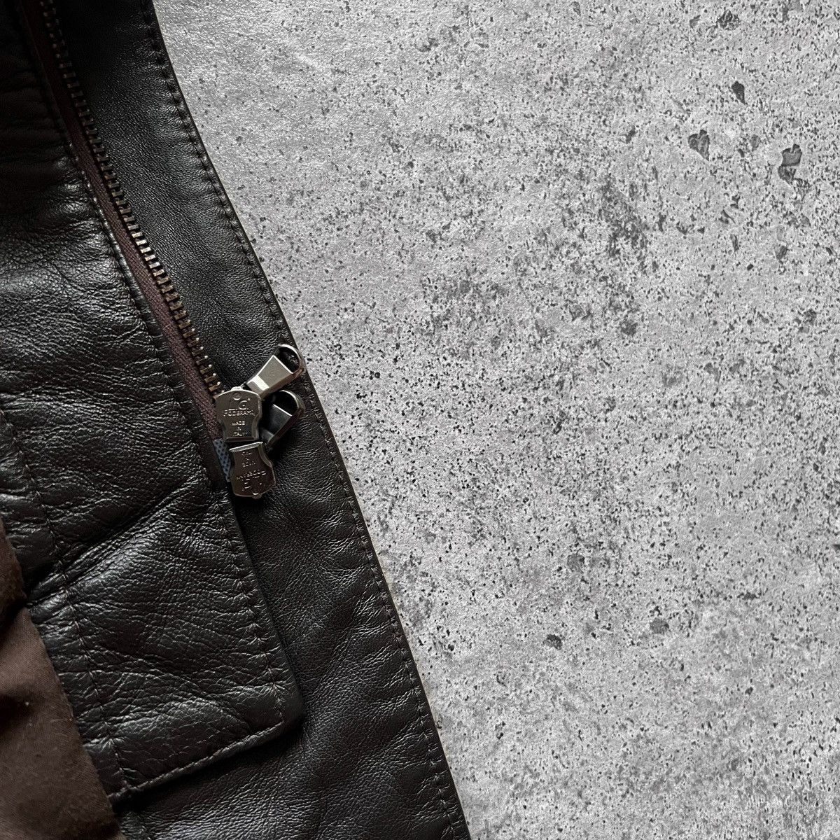 Vera Pelle × Vintage Vera Pelle Womens Vintage 90s Leather Jacket Zipper Button Size S / US 4 / IT 40 - 7 Thumbnail