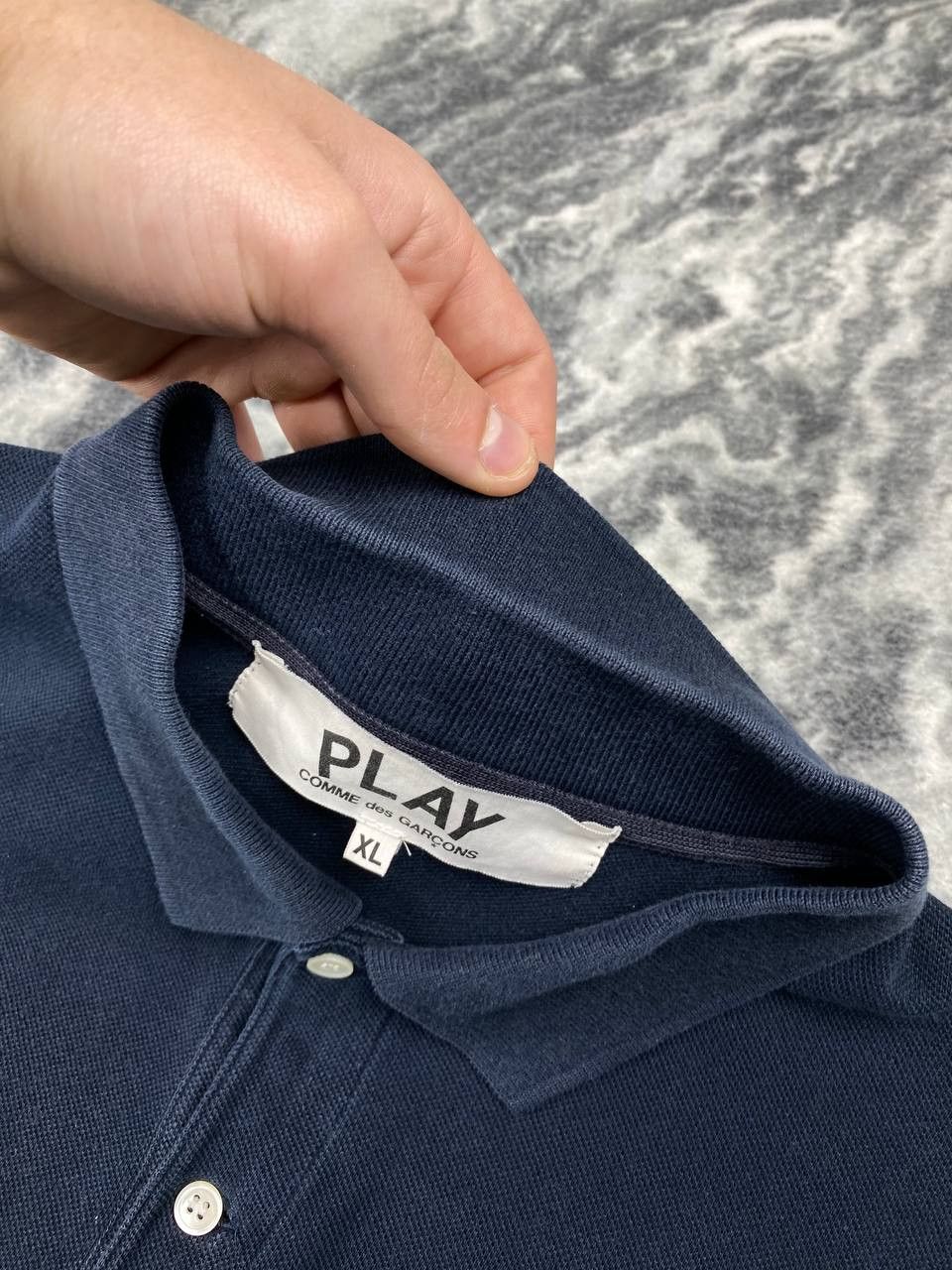 Comme des Garcons Comme des Garçons PLAY Polo Shirt Men Size XL Blue Size US XL / EU 56 / 4 - 5 Thumbnail