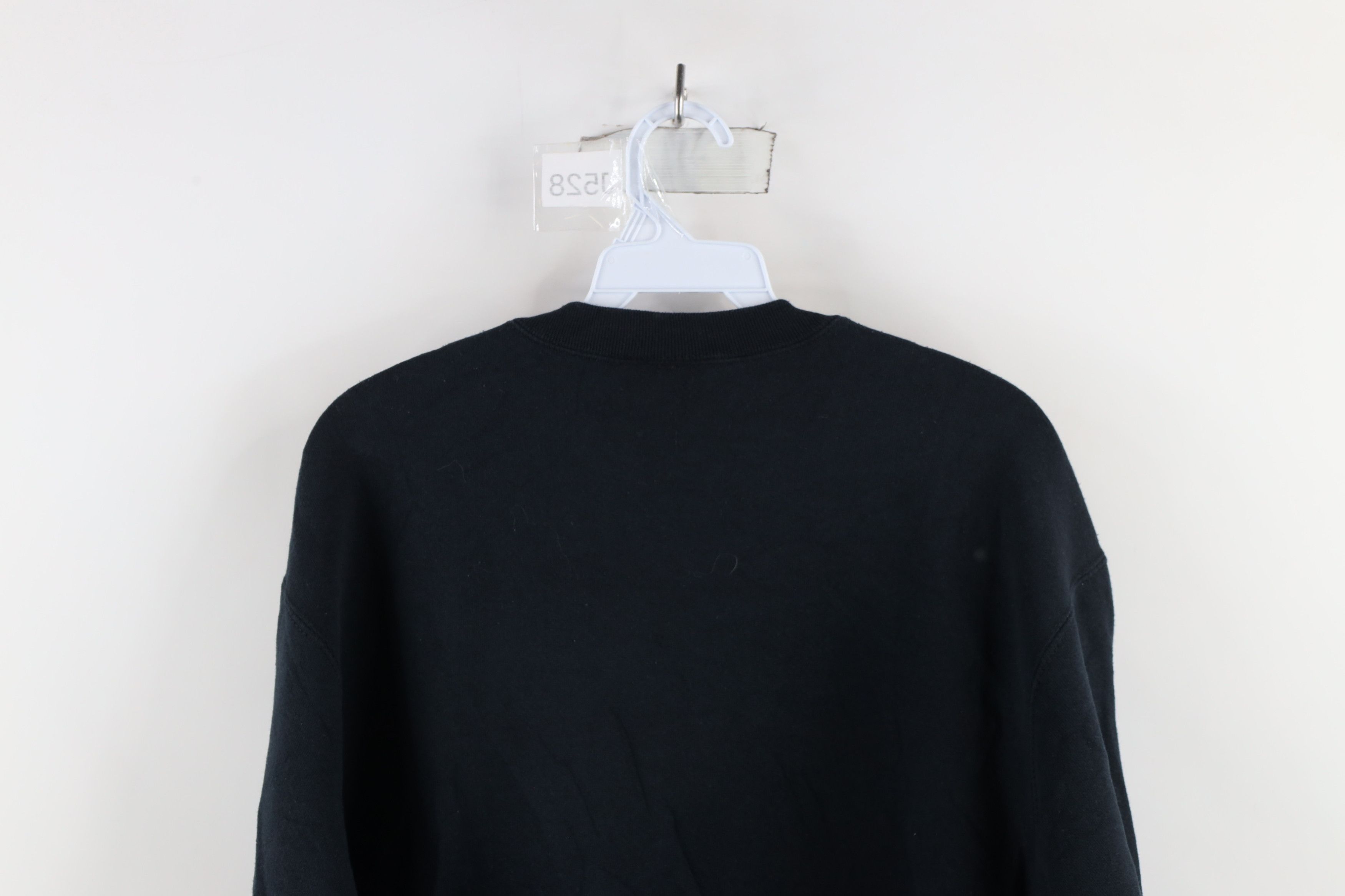 Vintage Vintage 90s Streetwear Owl Crewneck Sweatshirt Black Size US L / EU 52-54 / 3 - 8 Thumbnail