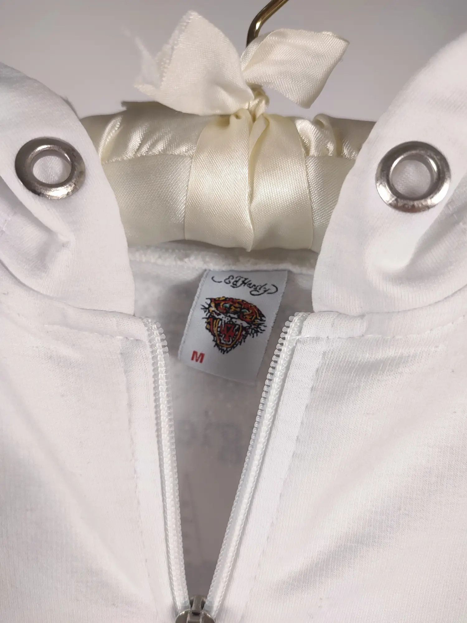 Christian Audigier Ed hardy Skull white hoodie Size M / US 6-8 / IT 42-44 - 6 Thumbnail