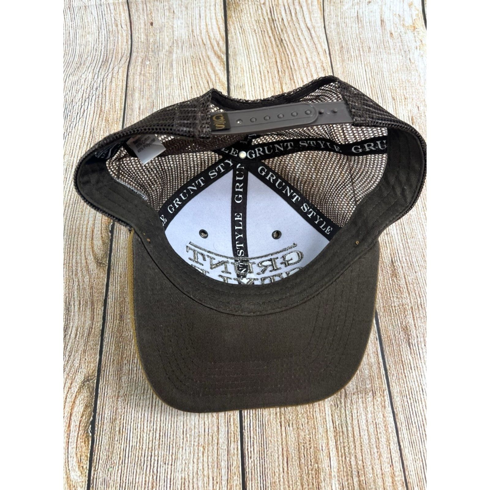 Vintage Grunt Style Trucker Hat Cap Brown Size ONE SIZE - 3 Thumbnail