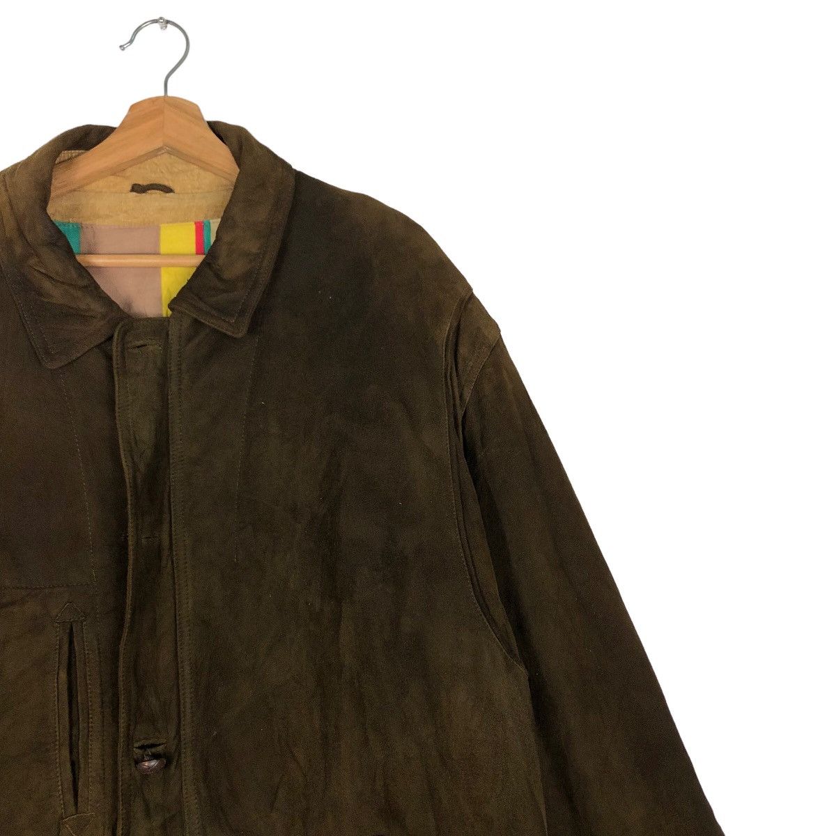 Japanese Brand 🔥Vintage Leather Jacket Rare Papas Issey Miyake Japan Size US M / EU 48-50 / 2 - 7 Thumbnail