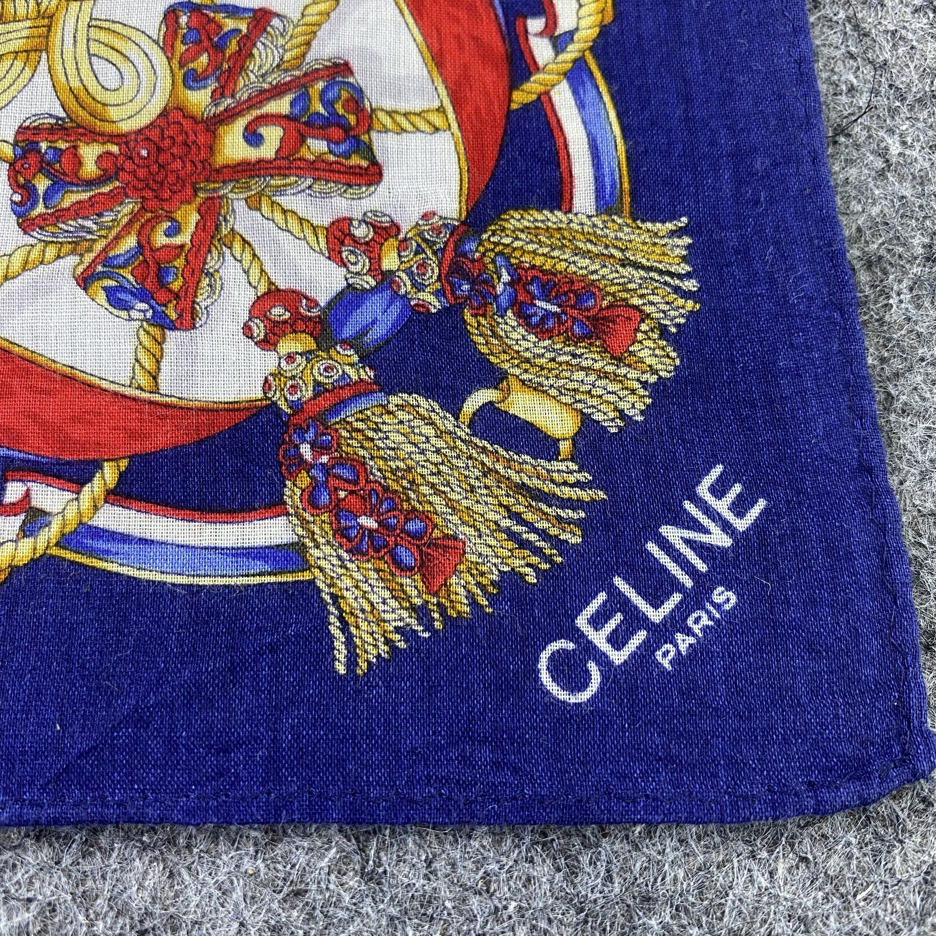 Celine × Vintage Celine Handkerchief / Bandana / Neckerchief /Headscarf-B1005 Size ONE SIZE - 5 Thumbnail
