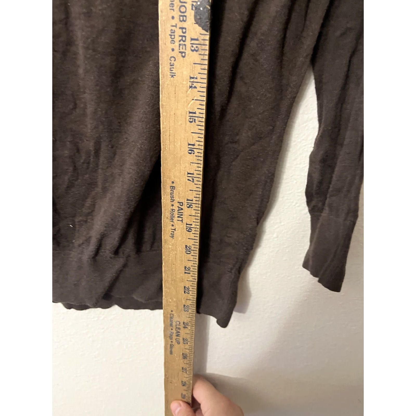 Banana Republic Banana Republic Women Crew Neck Sweater Size Small Brown Solid Pullover with Pockets Size S / US 4 / IT 40 - 4 Thumbnail