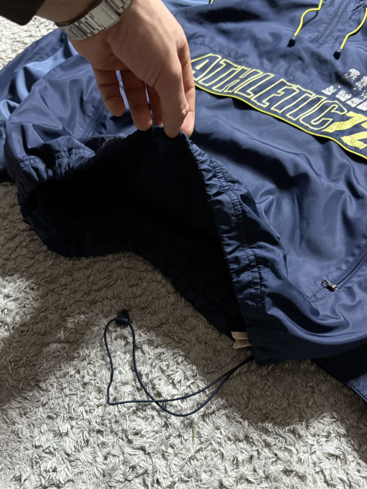 Nike 90s Nike Athletic Vintage Oversized Drill Big Logo Jacket Size US M / EU 48-50 / 2 - 7 Thumbnail