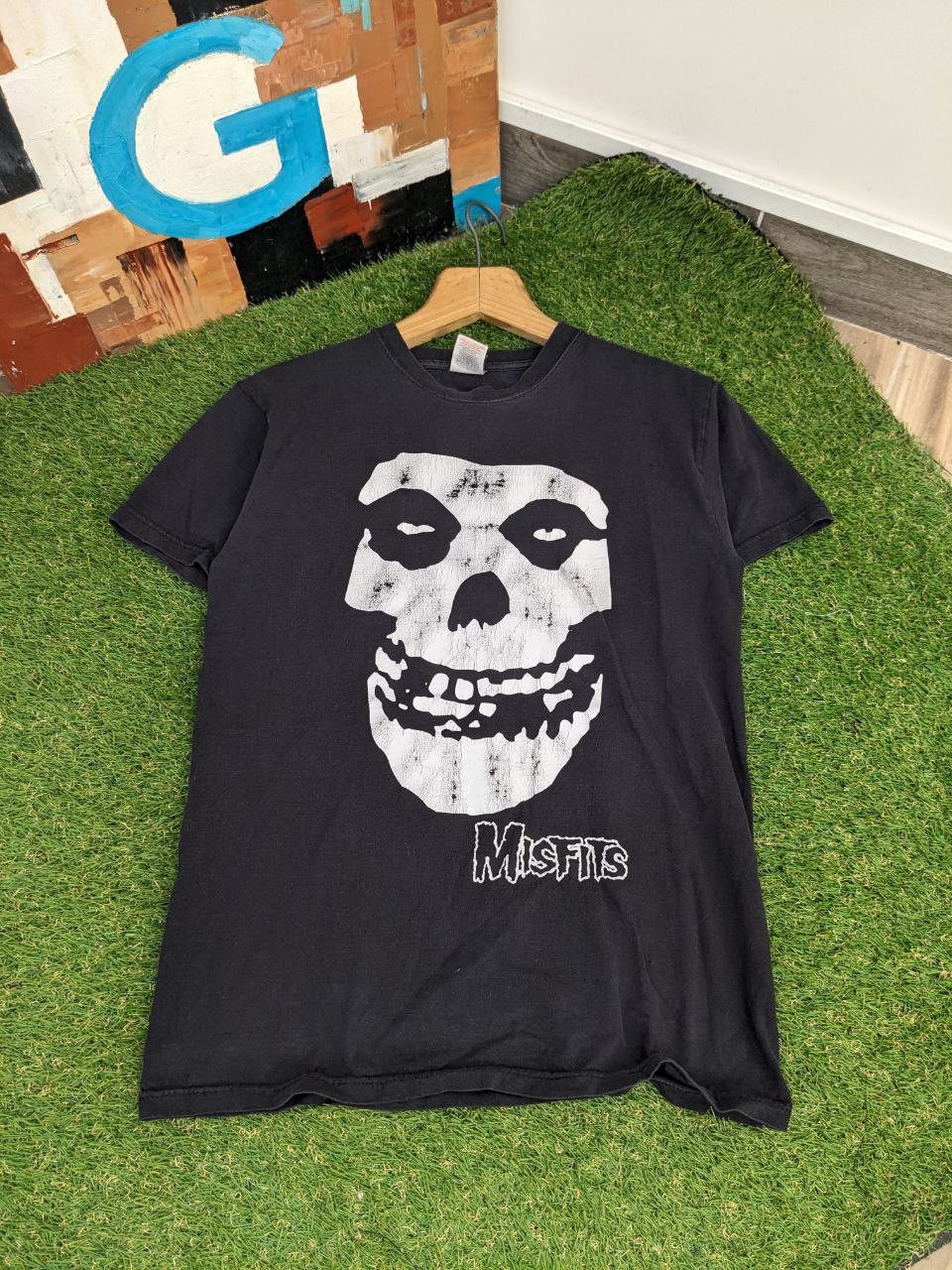 Vintage Vintage 00s Faded Misfits Skull T Shirt | Grailed