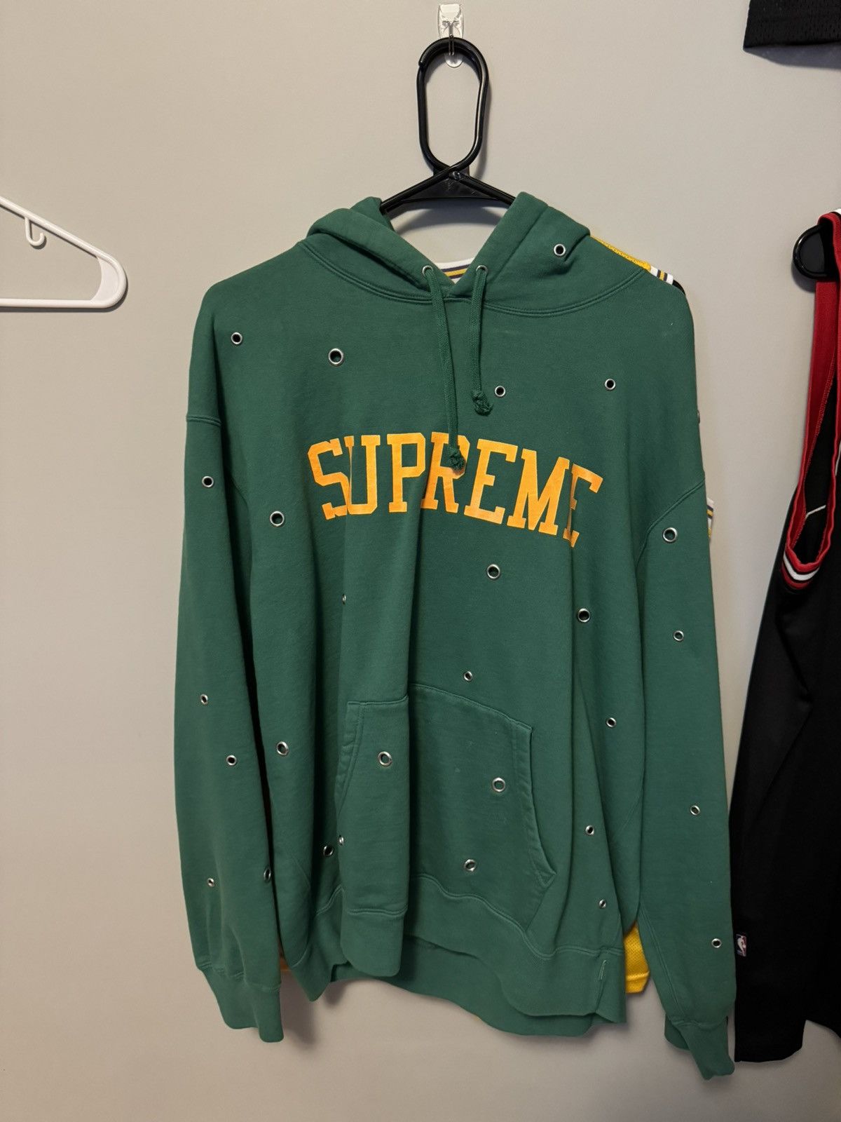 Supreme Supreme Eyelet Hoodie Size US L / EU 52-54 / 3 - 1 Thumbnail
