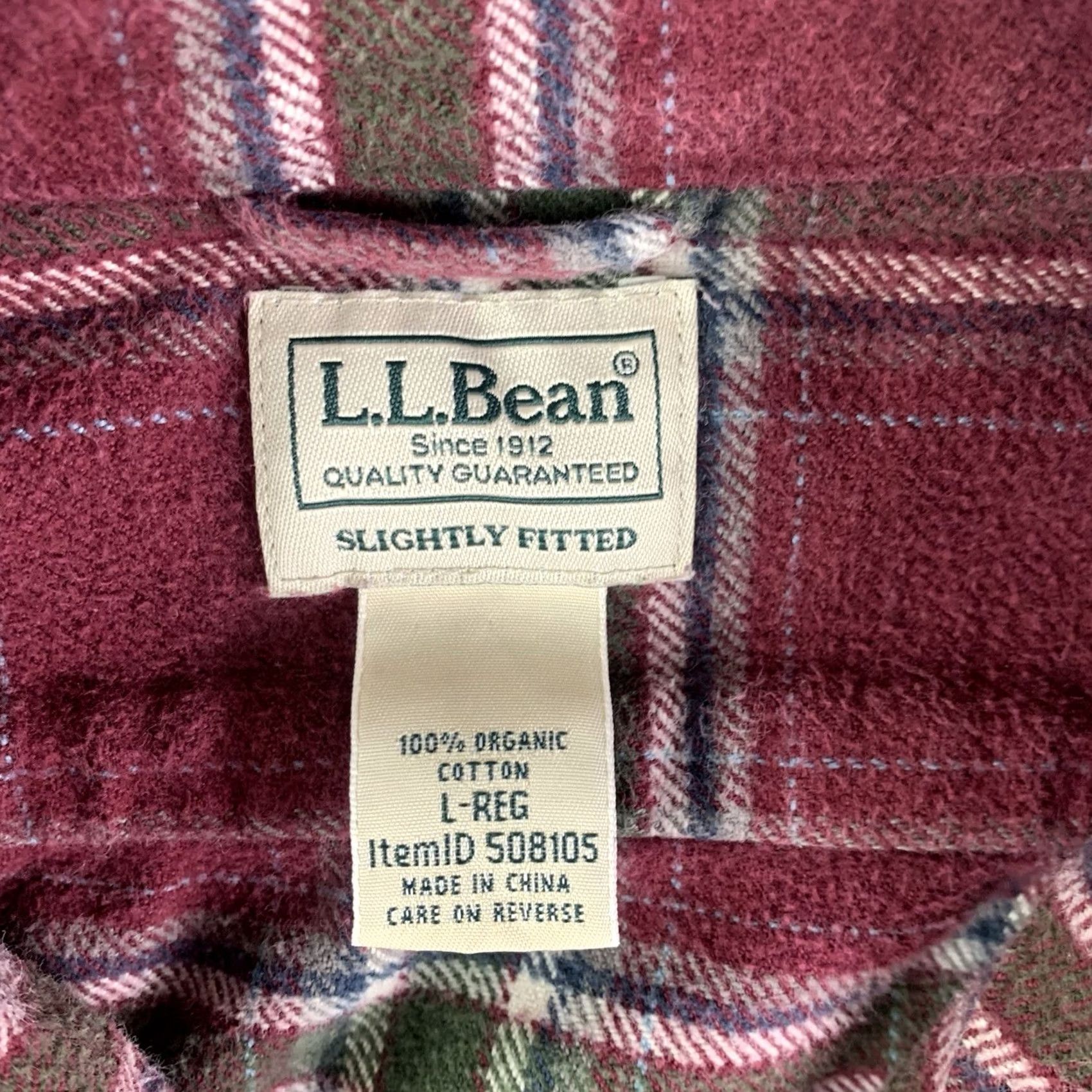 Vintage LL Bean Red Plaid Flannel Shirt Mens Large Organic Cotton Grunge Lumberjack Y2K Casual Button-Up Pockets Size US L / EU 52-54 / 3 - 3 Thumbnail