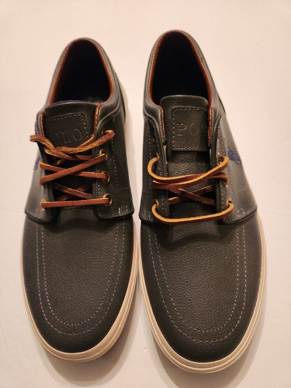 Polo Ralph Lauren polo Ralph Lauren men's new leather fashion sneakers 8.5 D Size US 8.5 / EU 41-42 - 1 Thumbnail
