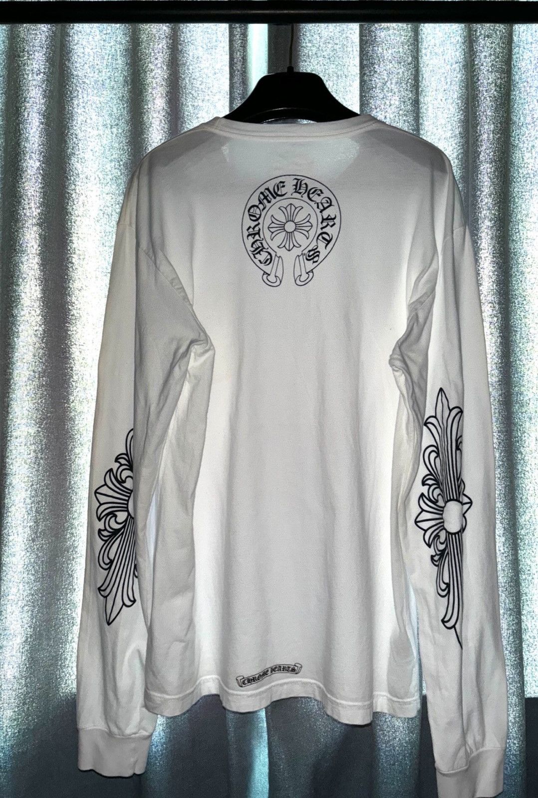 Chrome Hearts Chrome Hearts White Vine Cross Flower Long-Sleeve Hoodie Size US L / EU 52-54 / 3 - 1 Thumbnail