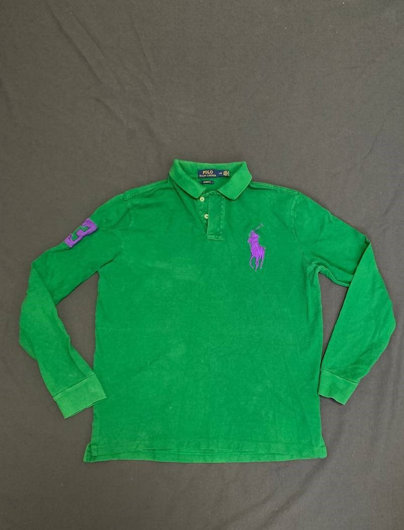 Polo Ralph Lauren Polo Ralph Lauren longsleeve rugby big pony green Size US L / EU 52-54 / 3 - 1 Thumbnail