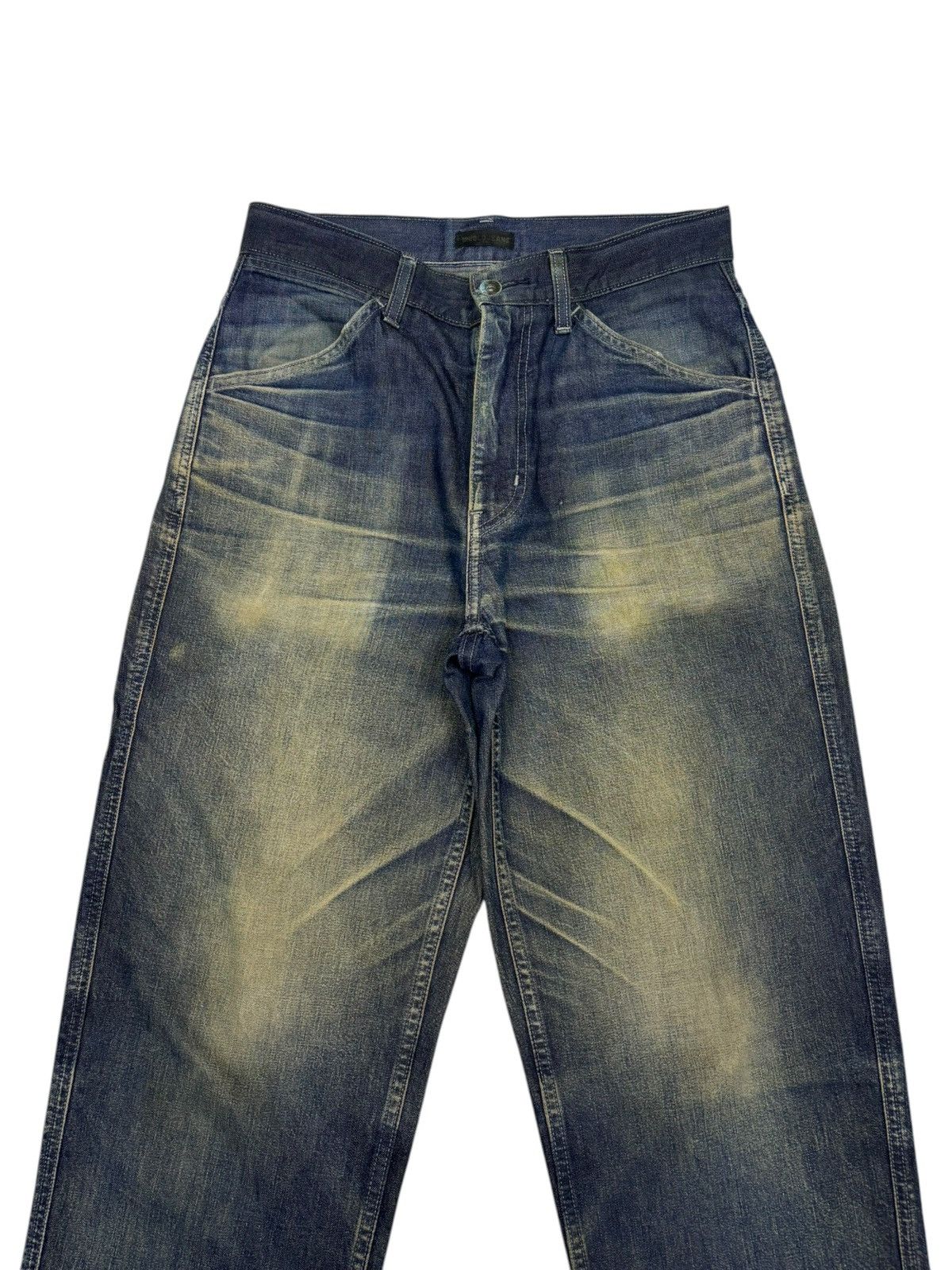 Kapital UNIQLO RUSTY MUD WASH WIDE LOOSE DISTRESSED DENIM JEANS Size US 28 / EU 44 - 5 Thumbnail