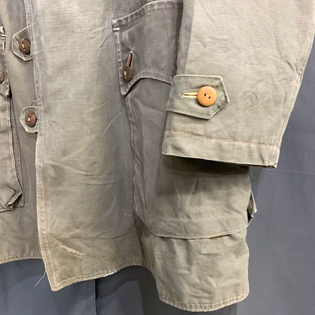 Vintage VINTAGE Swedish Army M1909 40s Sheepskin Coat Gray Khaki XL Mens Coat Military Jacket Size US XL / EU 56 / 4 - 3 Thumbnail
