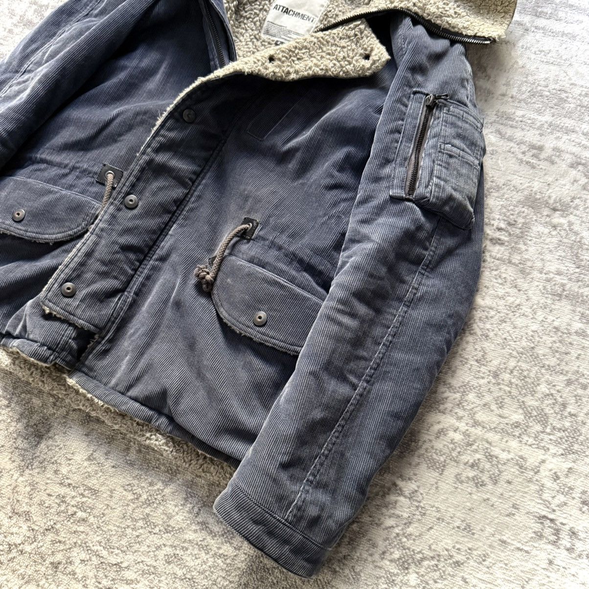 Kazuyuki Kumagai Attachment Kazuyuki Kumagai Attachment Sunfaded Corduroy Military Parka Size US M / EU 48-50 / 2 - 3 Thumbnail