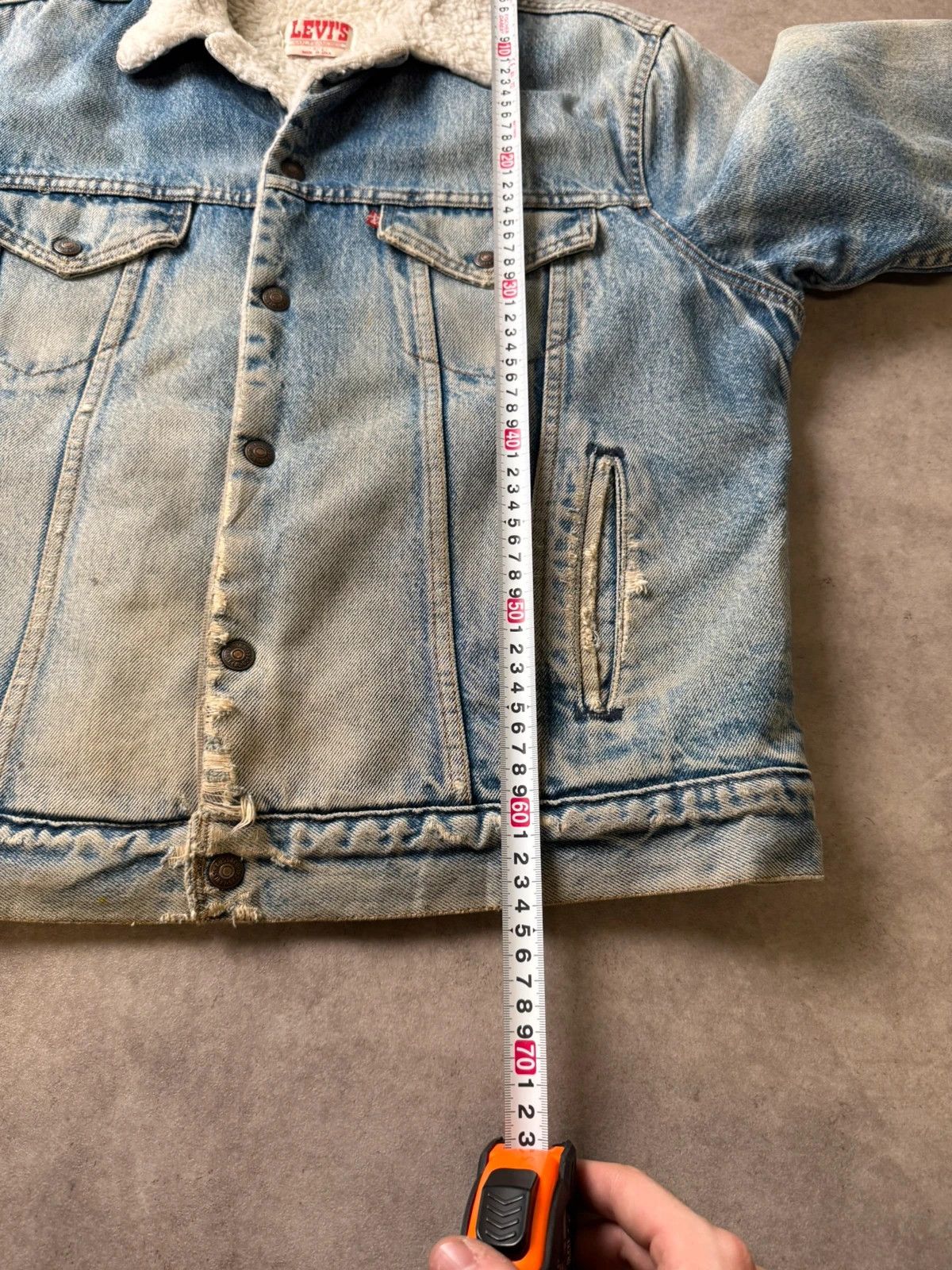 Levi's Veste Jean Levi's Type III trucker 71608 Made In USA 80s L Size US L / EU 52-54 / 3 - 10 Thumbnail