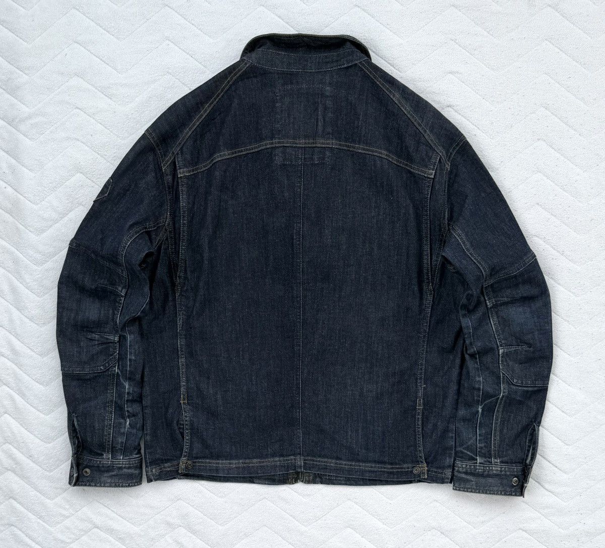 Japanese Brand Evenriver Workwear Denim Jacket Utility Mechanic Biker Size US XL / EU 56 / 4 - 4 Thumbnail